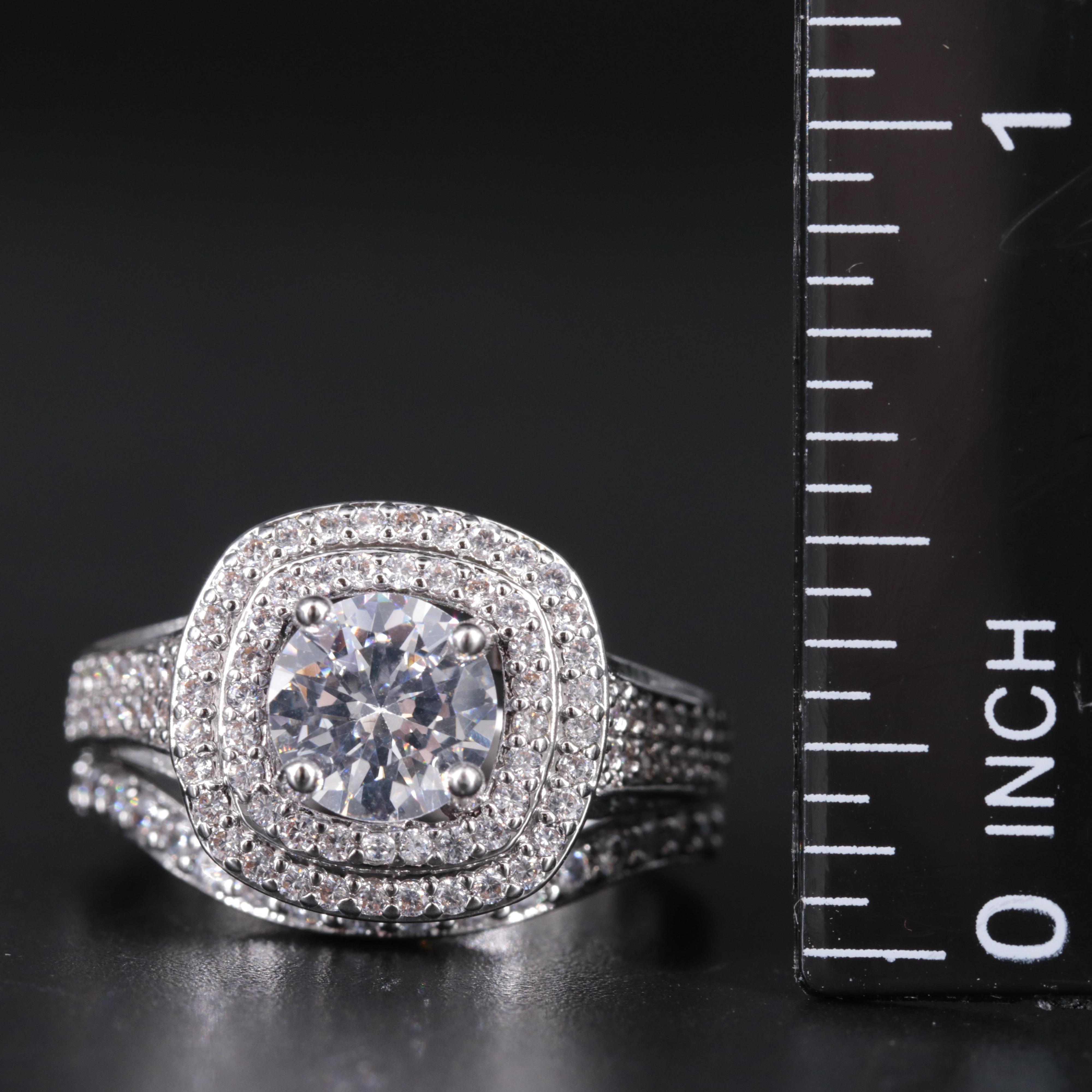 Sterling Silver Ring Duo Including Gemstones