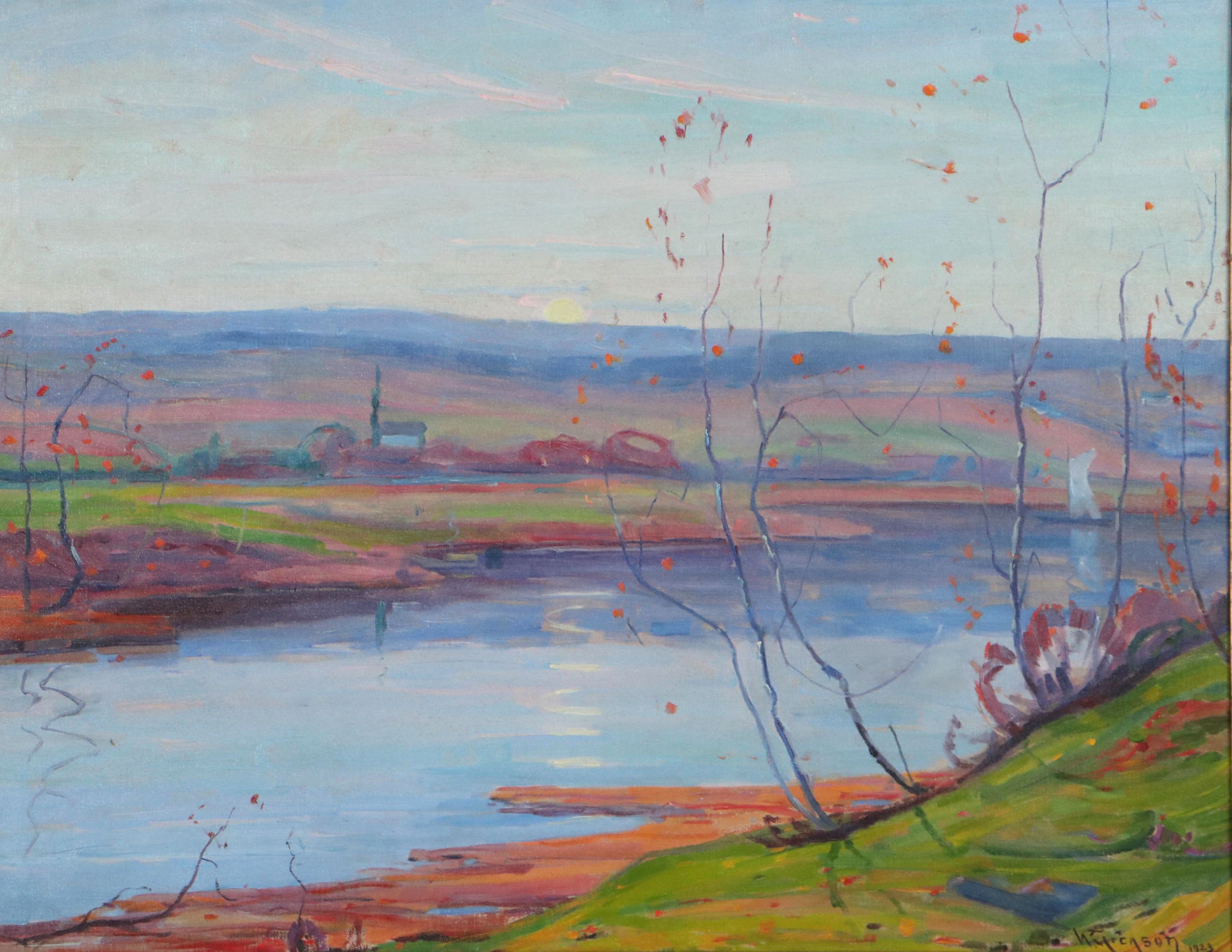 William Greason Landscape Oil Painting, 1923