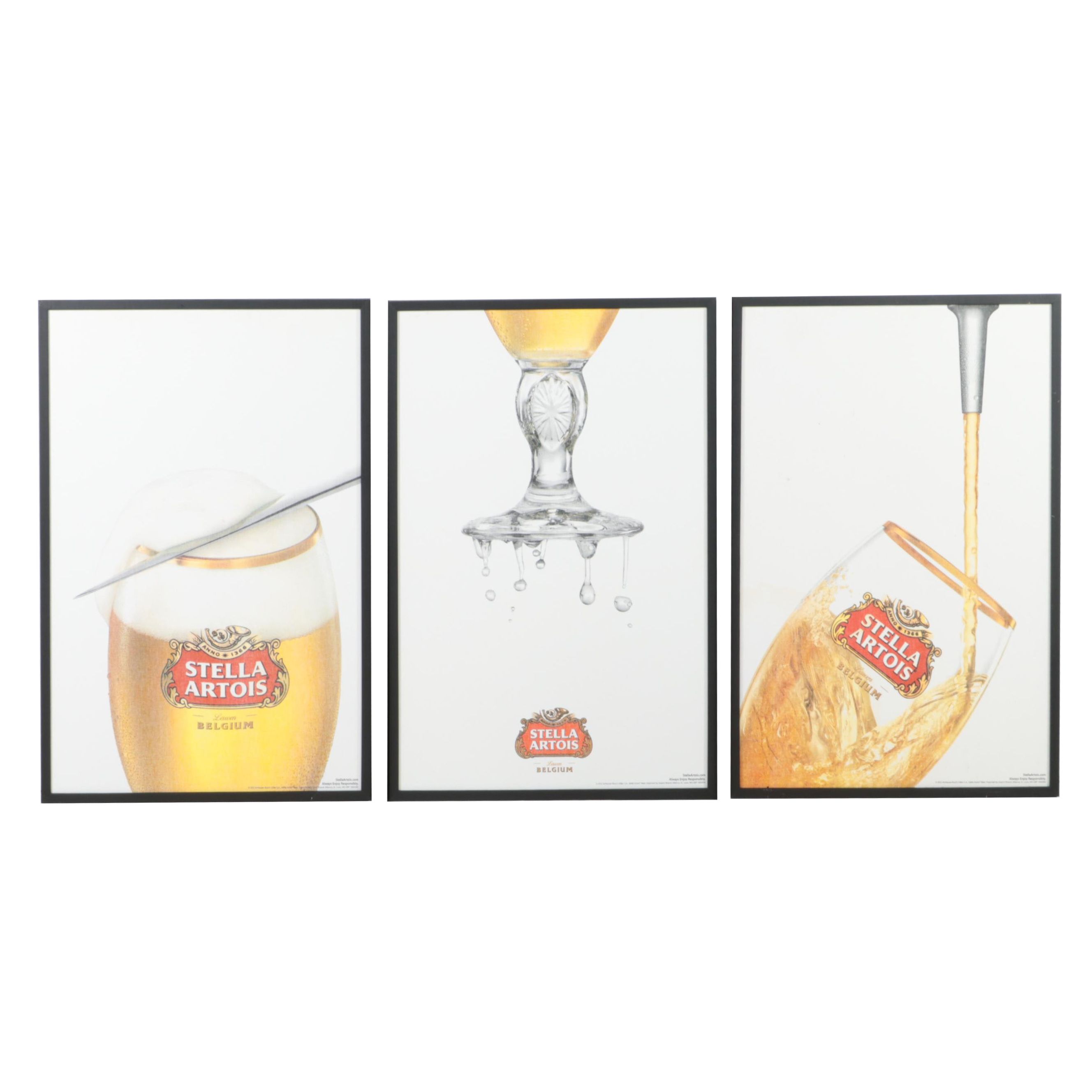 Stella Artois Three-Piece Bar Wall Art Prints