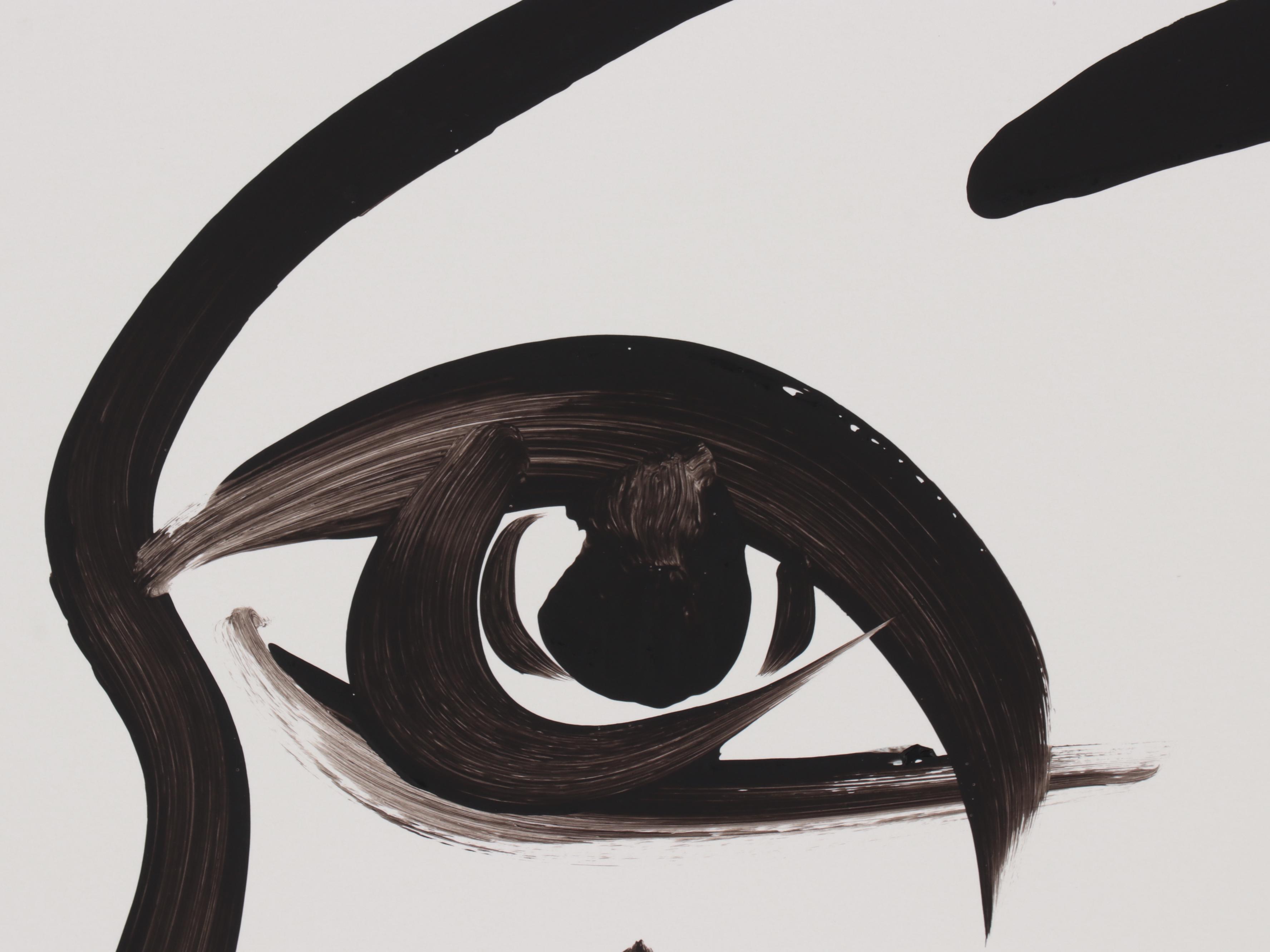 Peter Keil Abstract Portrait Acrylic Painting