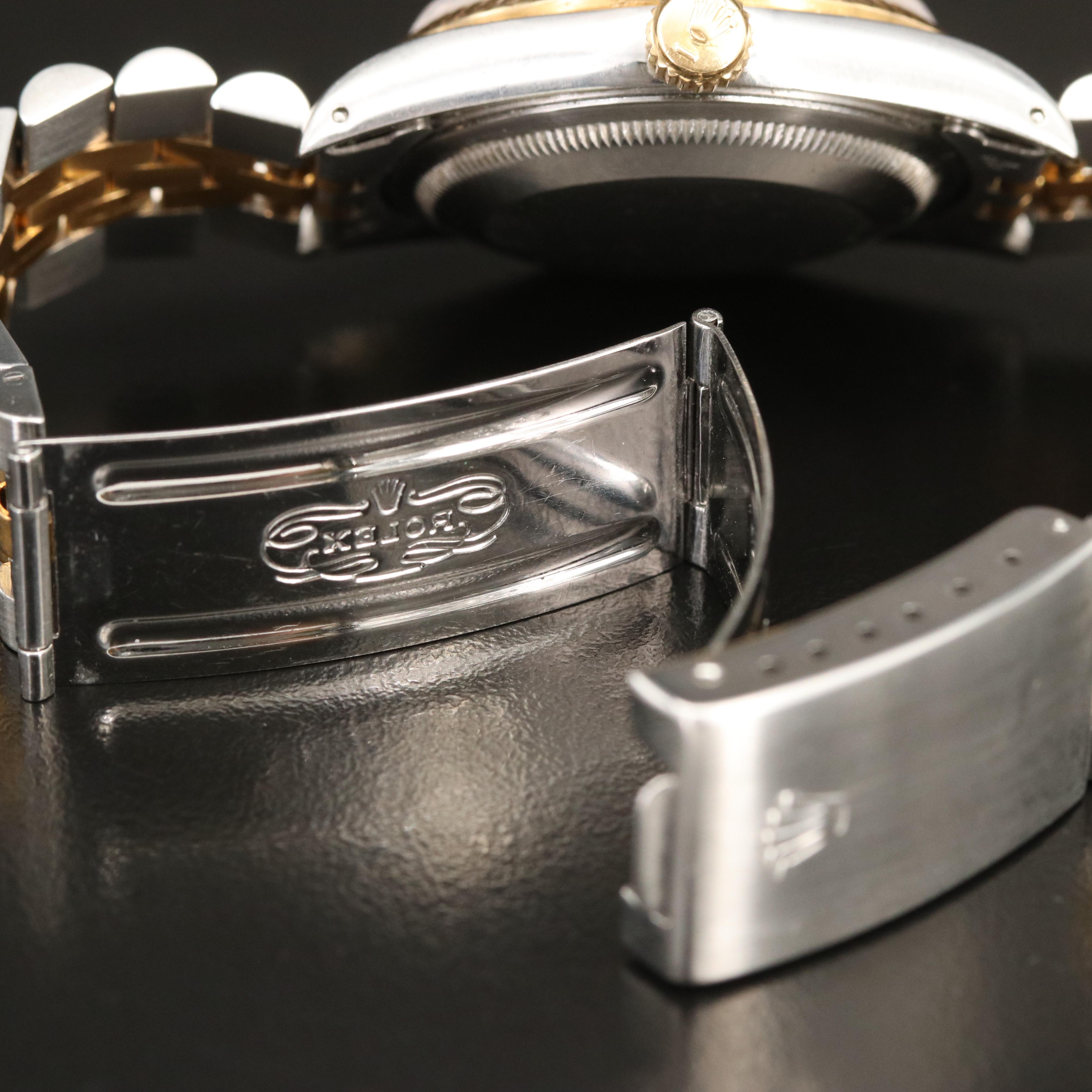 1988 Rolex Datejust Two Tone Mother-of-Pearl Diamond Dial Watch