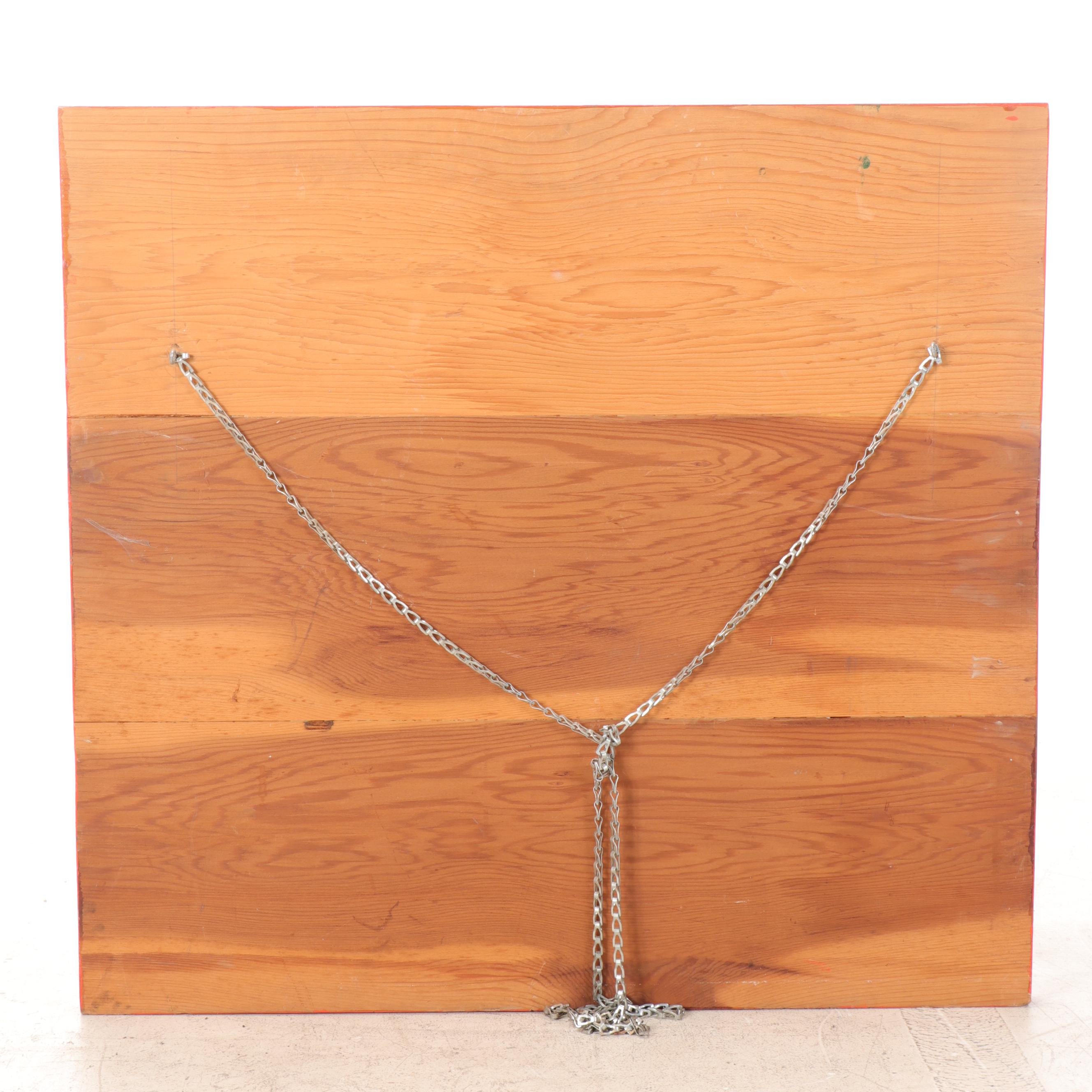 1980s Cincinnati Bengals "Welcome To The Jungle" Signed Custom Wood Sign