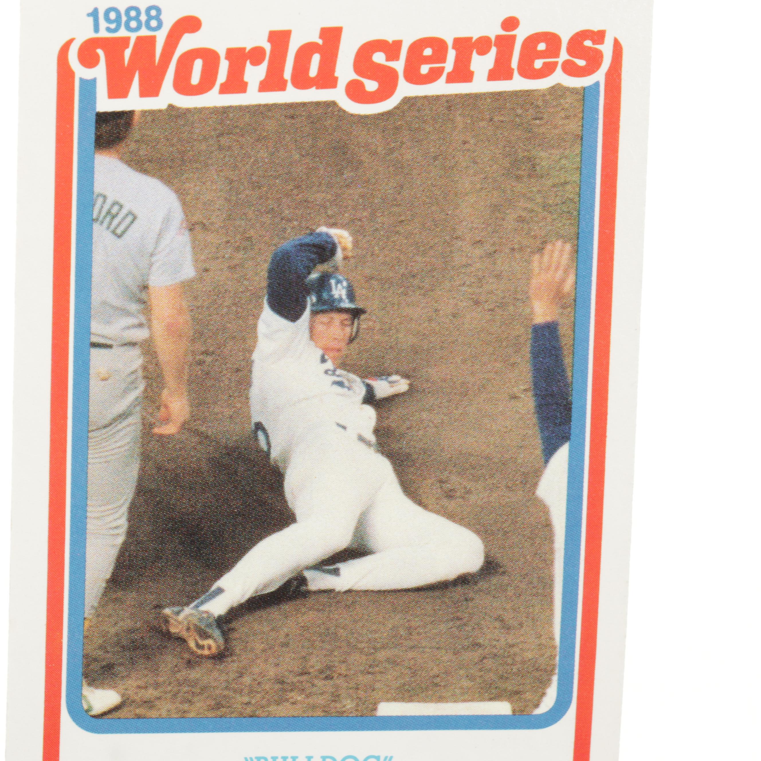 Fleer 1988 World Series, 1989 Twins and Dodgers Uncut Baseball Trading Cards