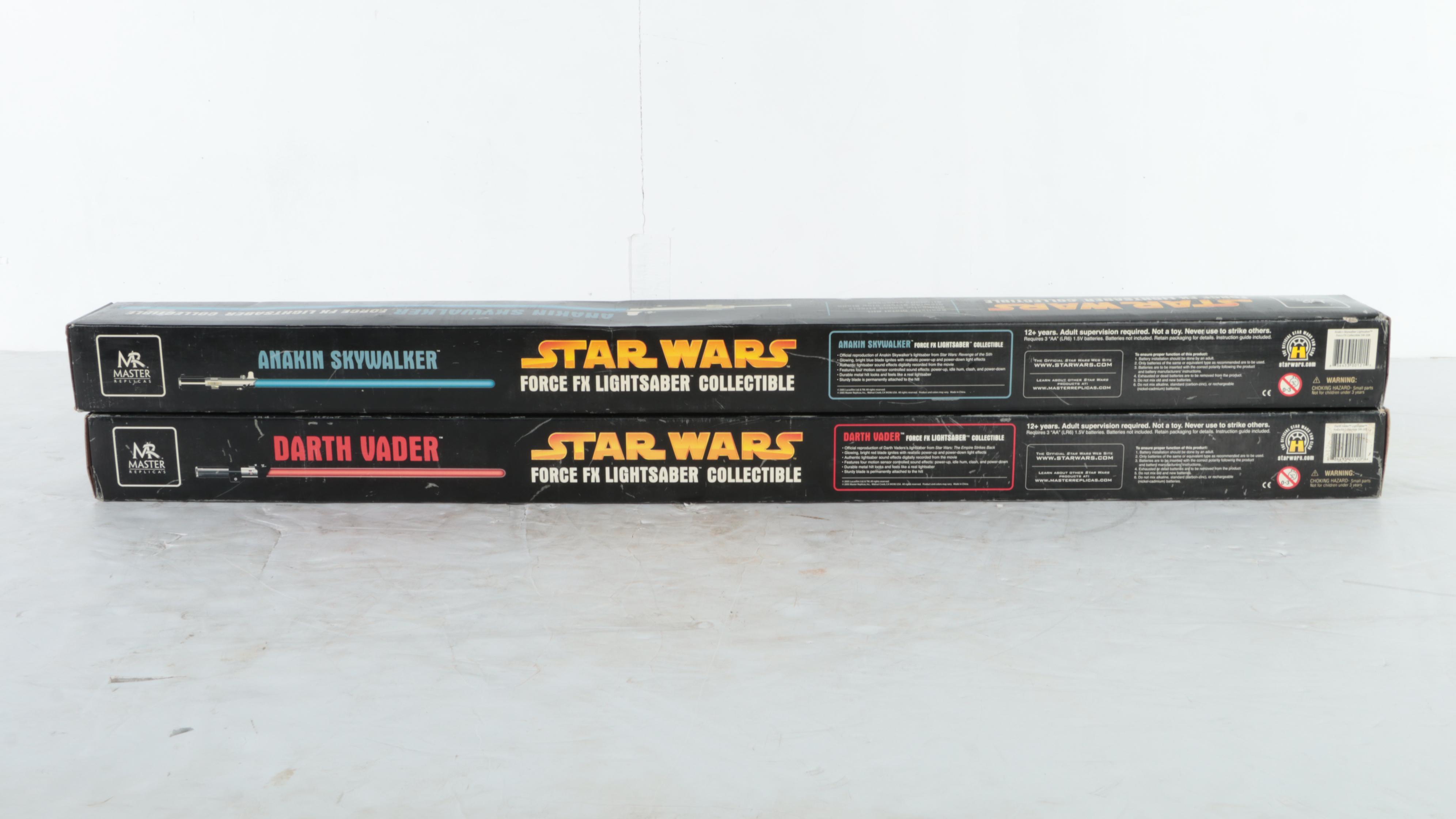 Master Replicas Darth Vader, Anakin Skywalker Force FX Lightsaber Collectibles