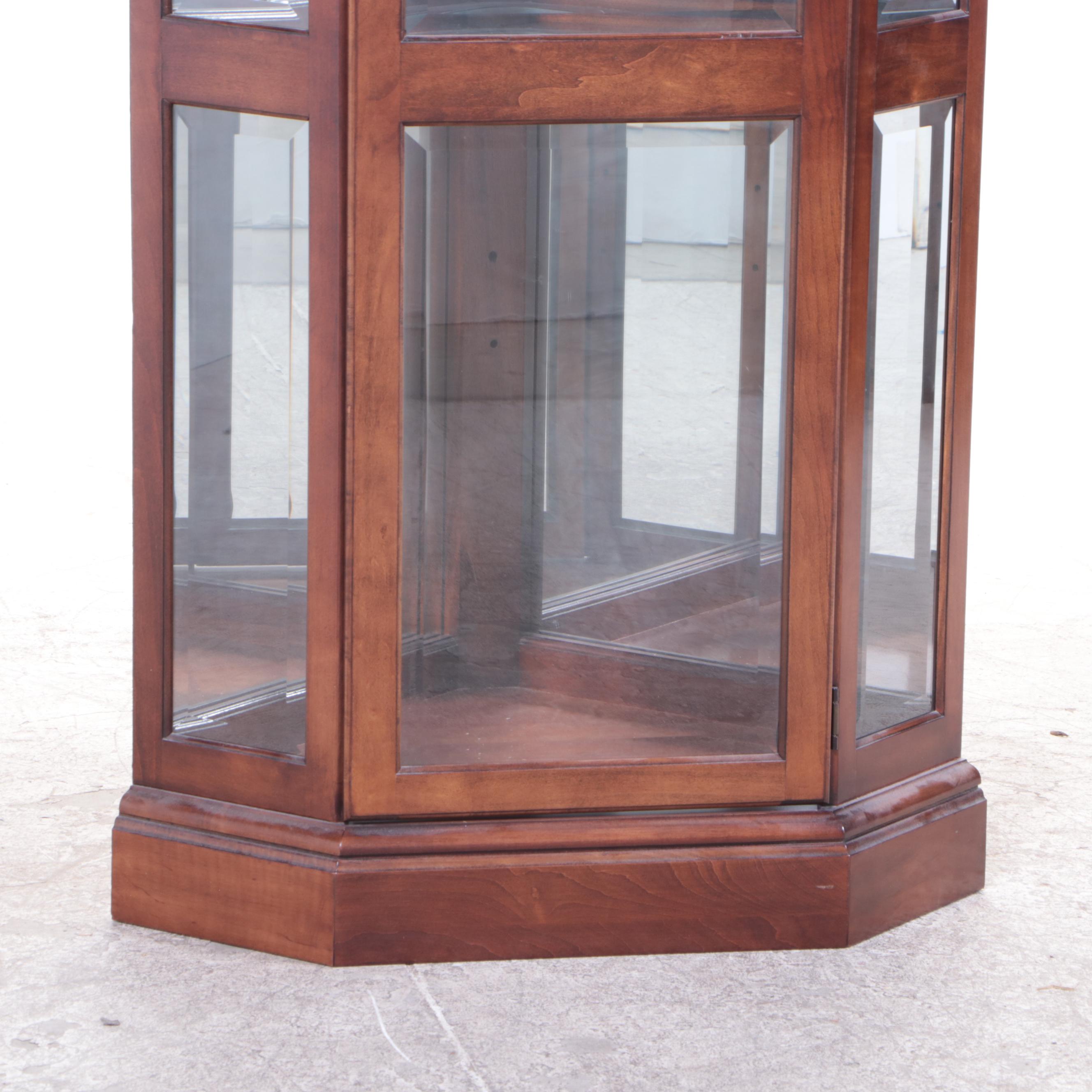 Maple Corner Display Cabinet