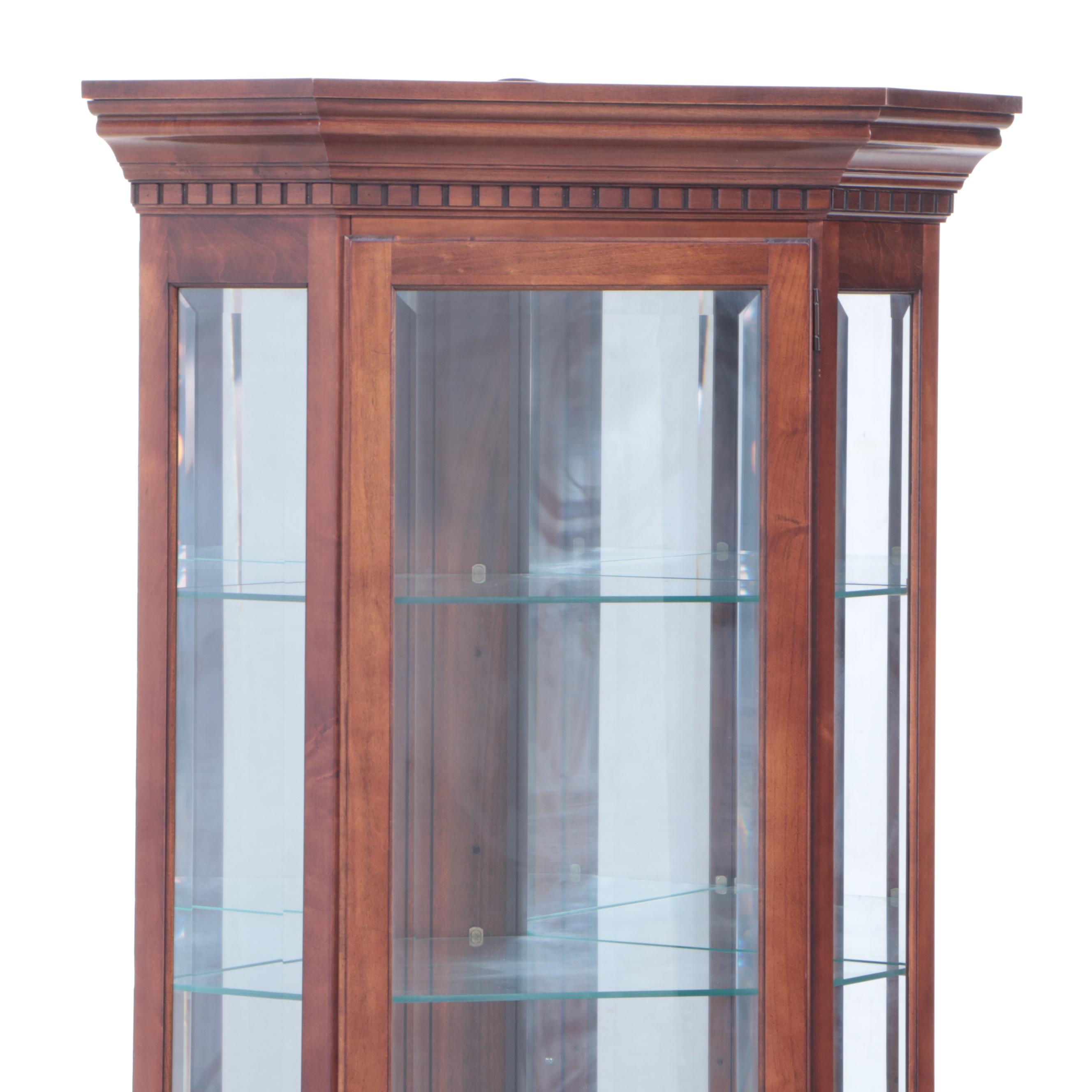 Maple Corner Display Cabinet