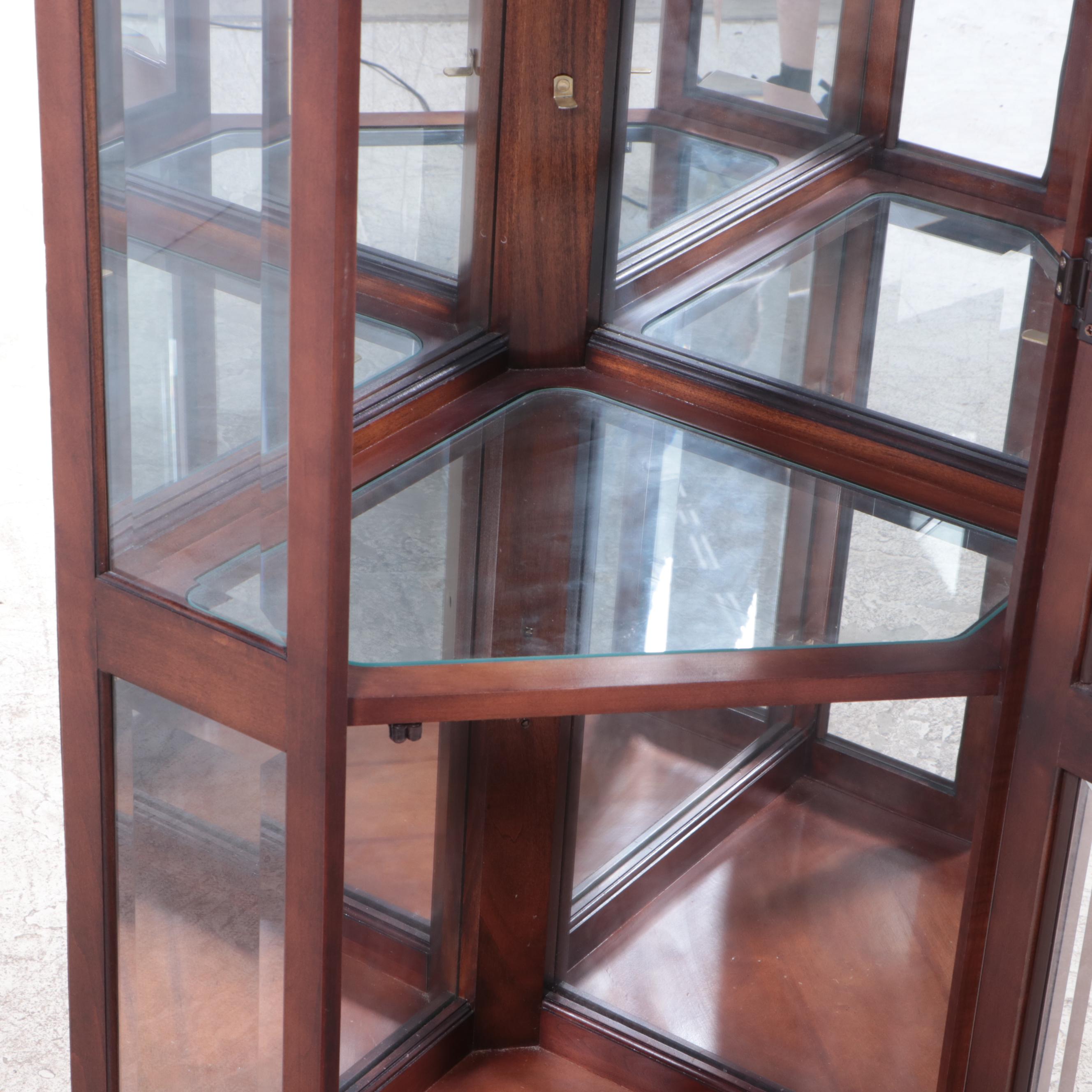 Maple Corner Display Cabinet