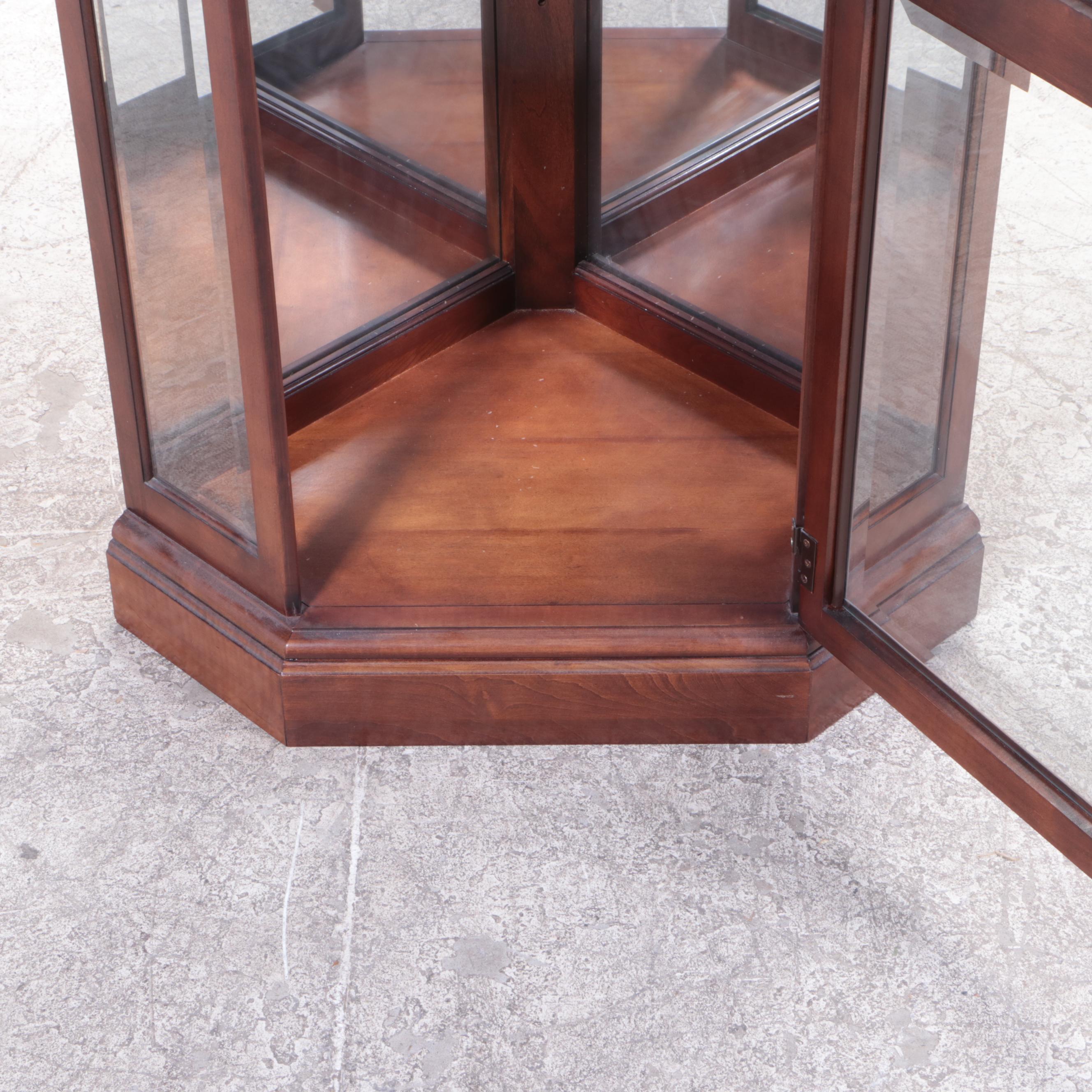 Maple Corner Display Cabinet