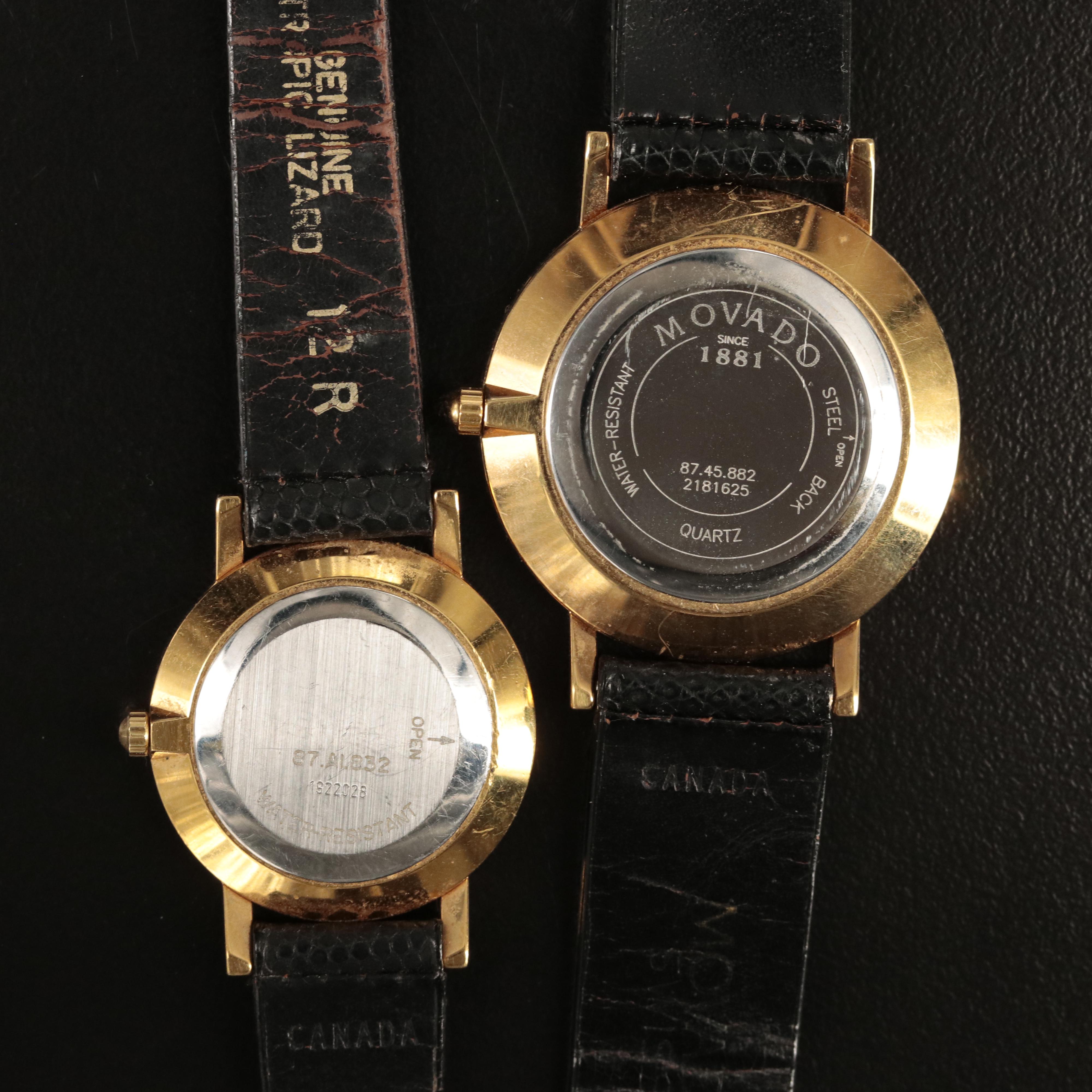 Two Swiss Movado Museum Watches