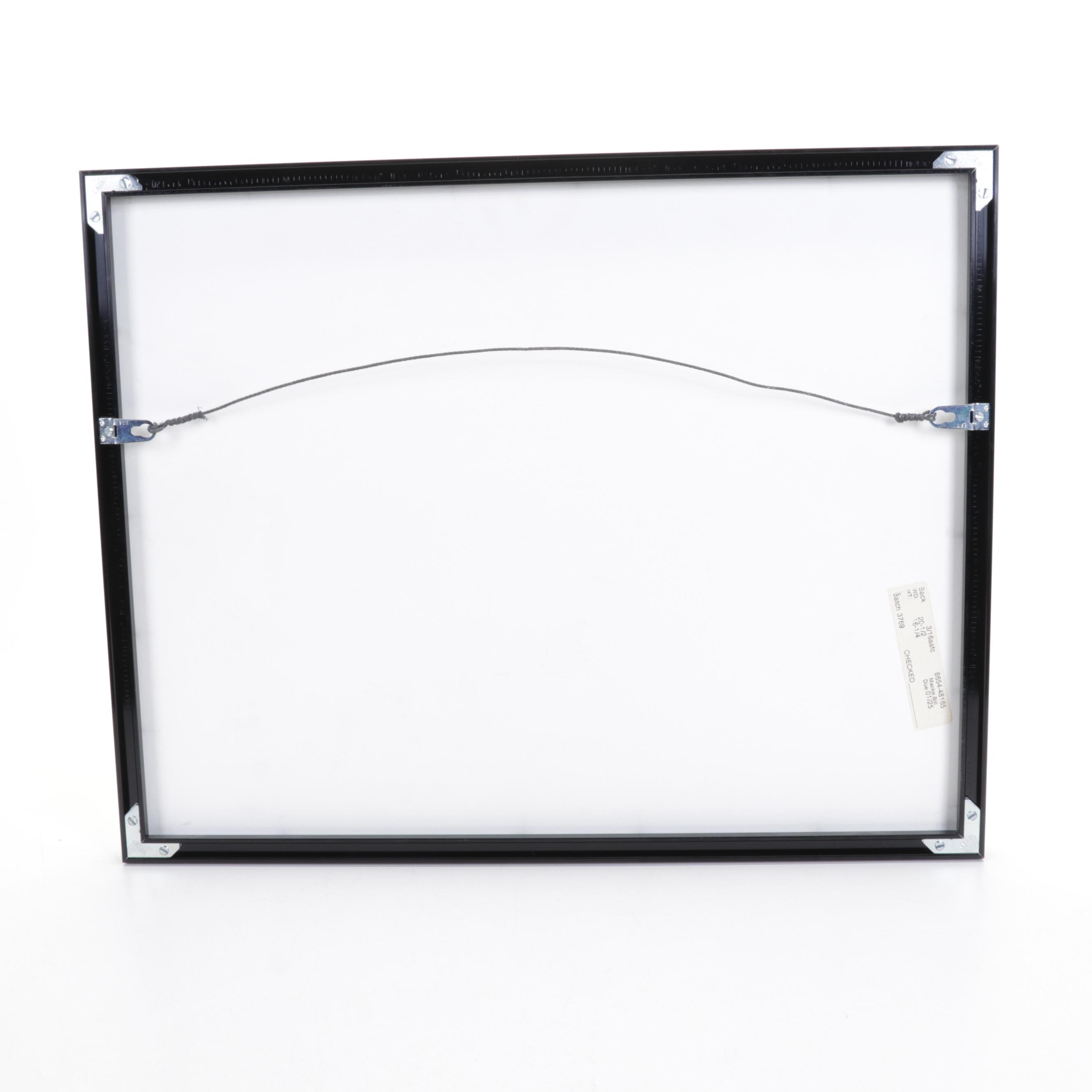 Masters Tournament Framed Golf Flag, Wine Glasses, and Stuffed Cooperstown Bear