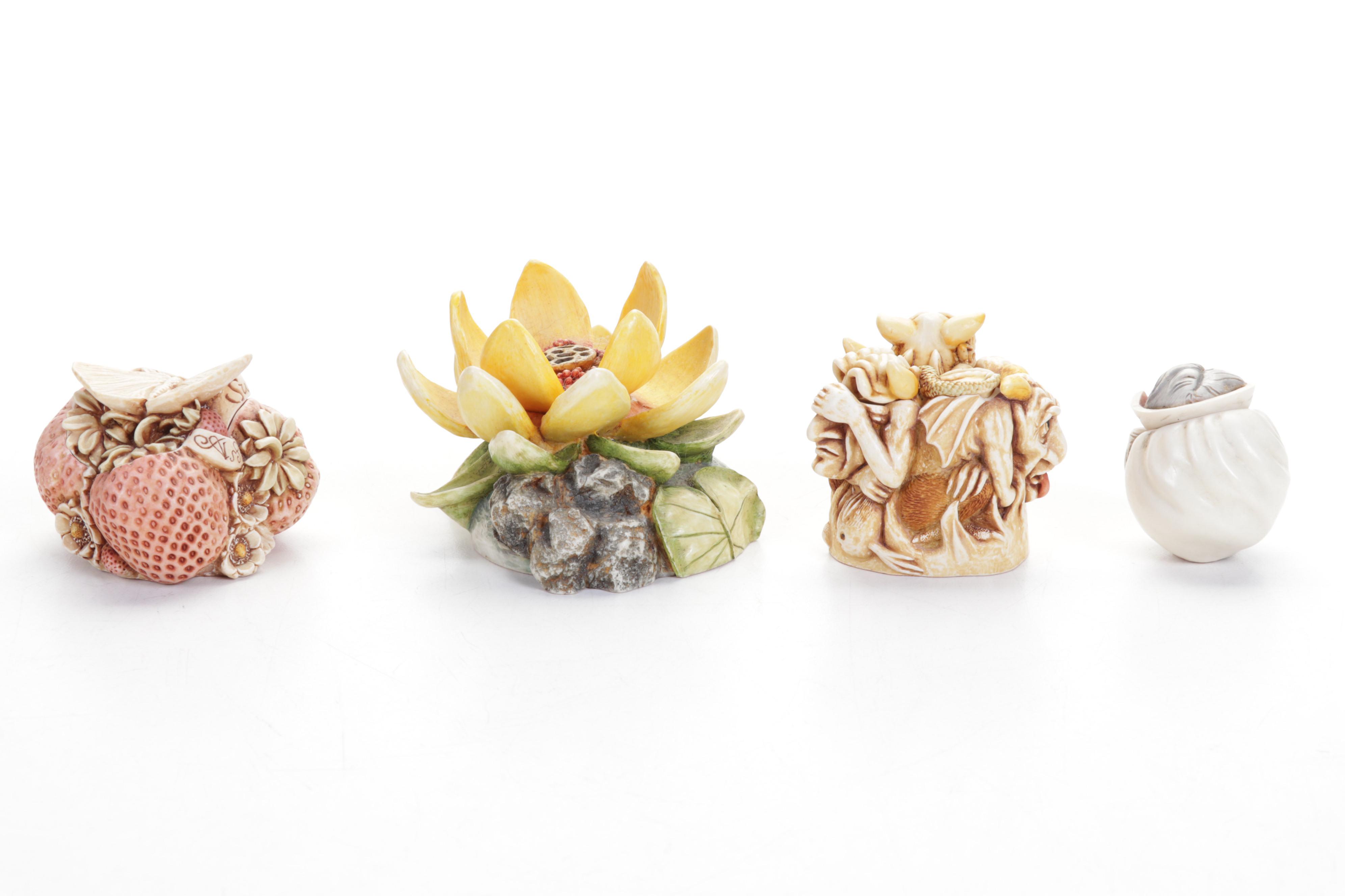 Harmony Kingdom Roly Poly "Dracula" with Harmony Garden & Byron's Bouquets