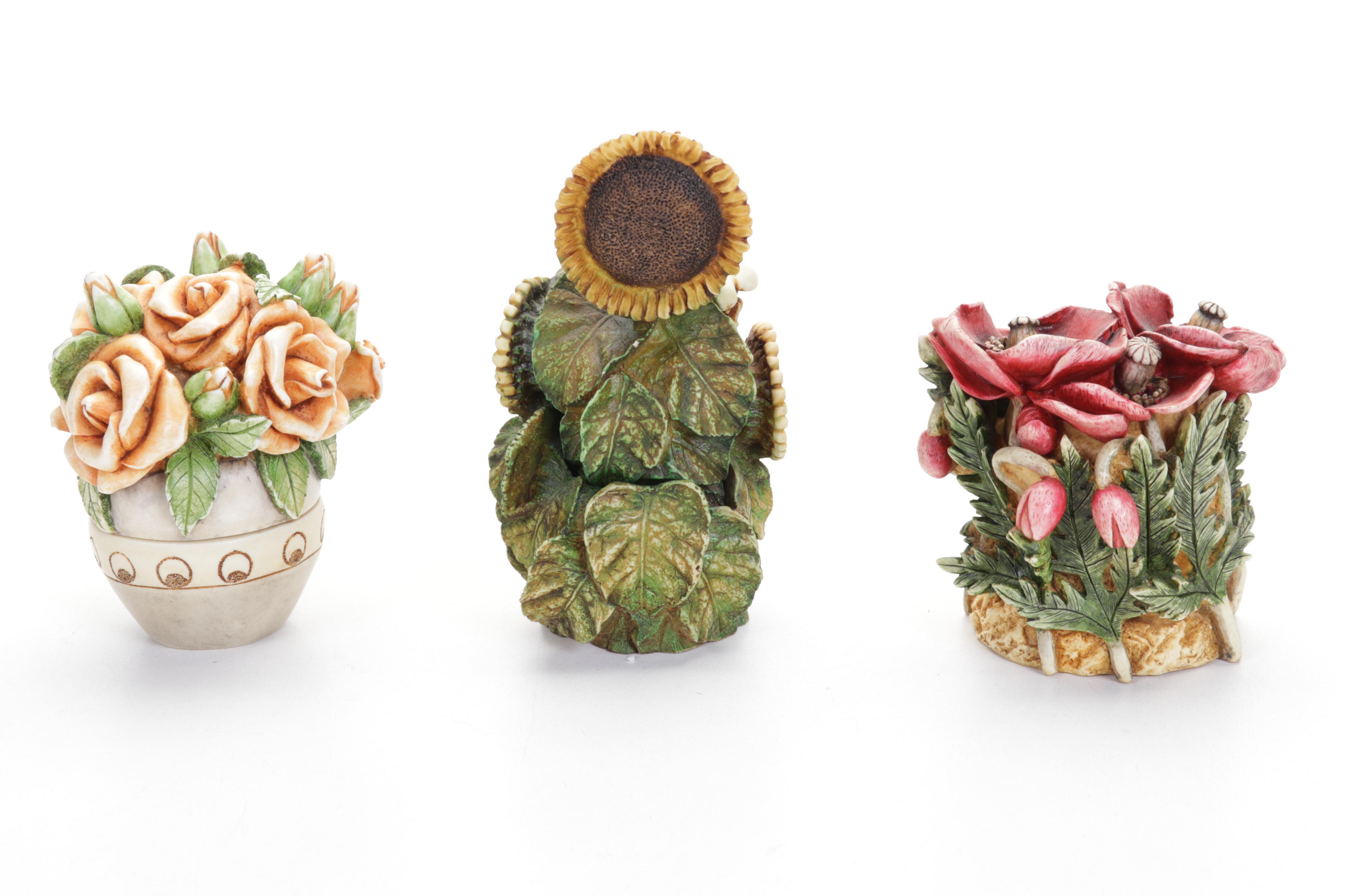 Harmony Kingdom Roly Poly "Dracula" with Harmony Garden & Byron's Bouquets