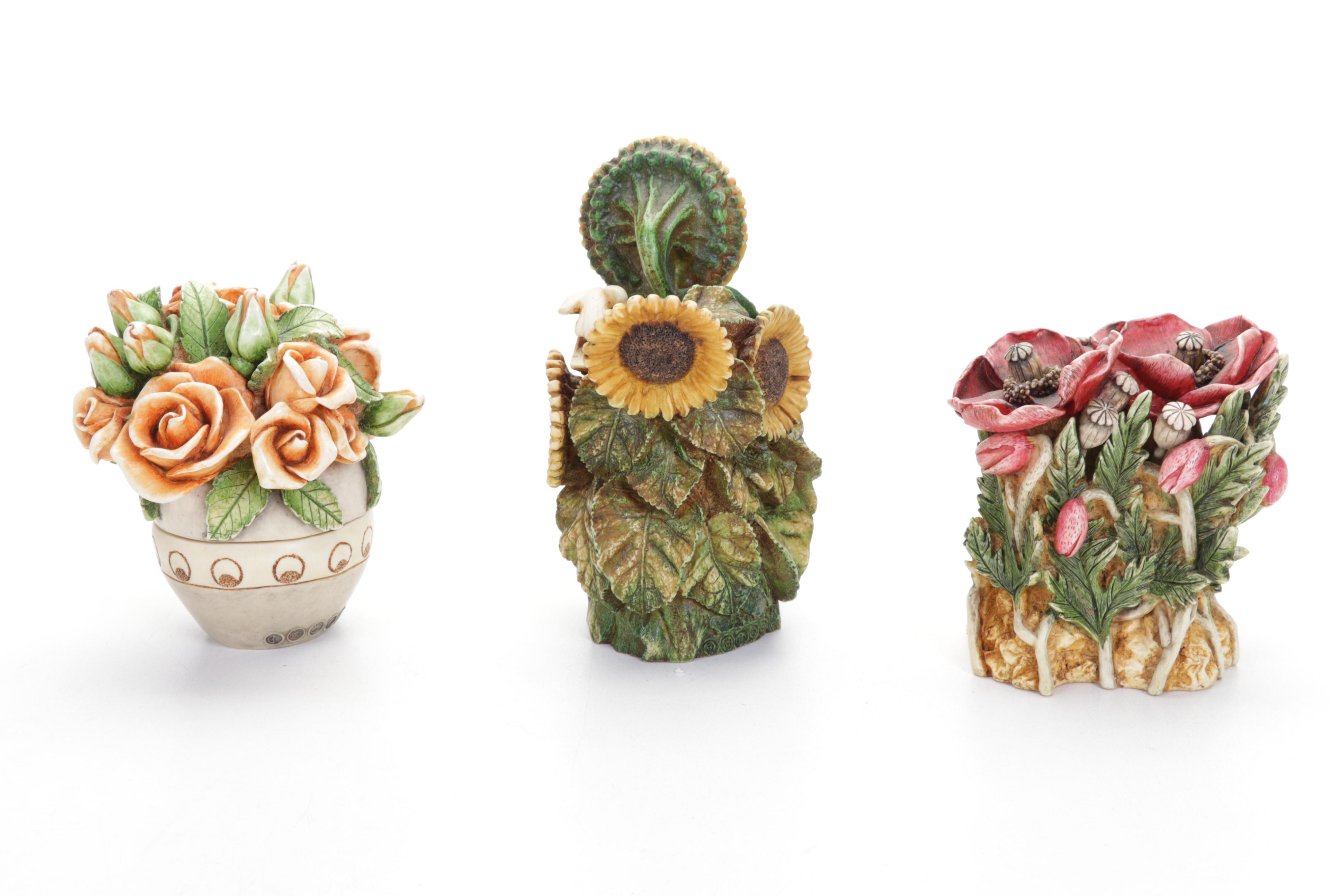 Harmony Kingdom Roly Poly "Dracula" with Harmony Garden & Byron's Bouquets