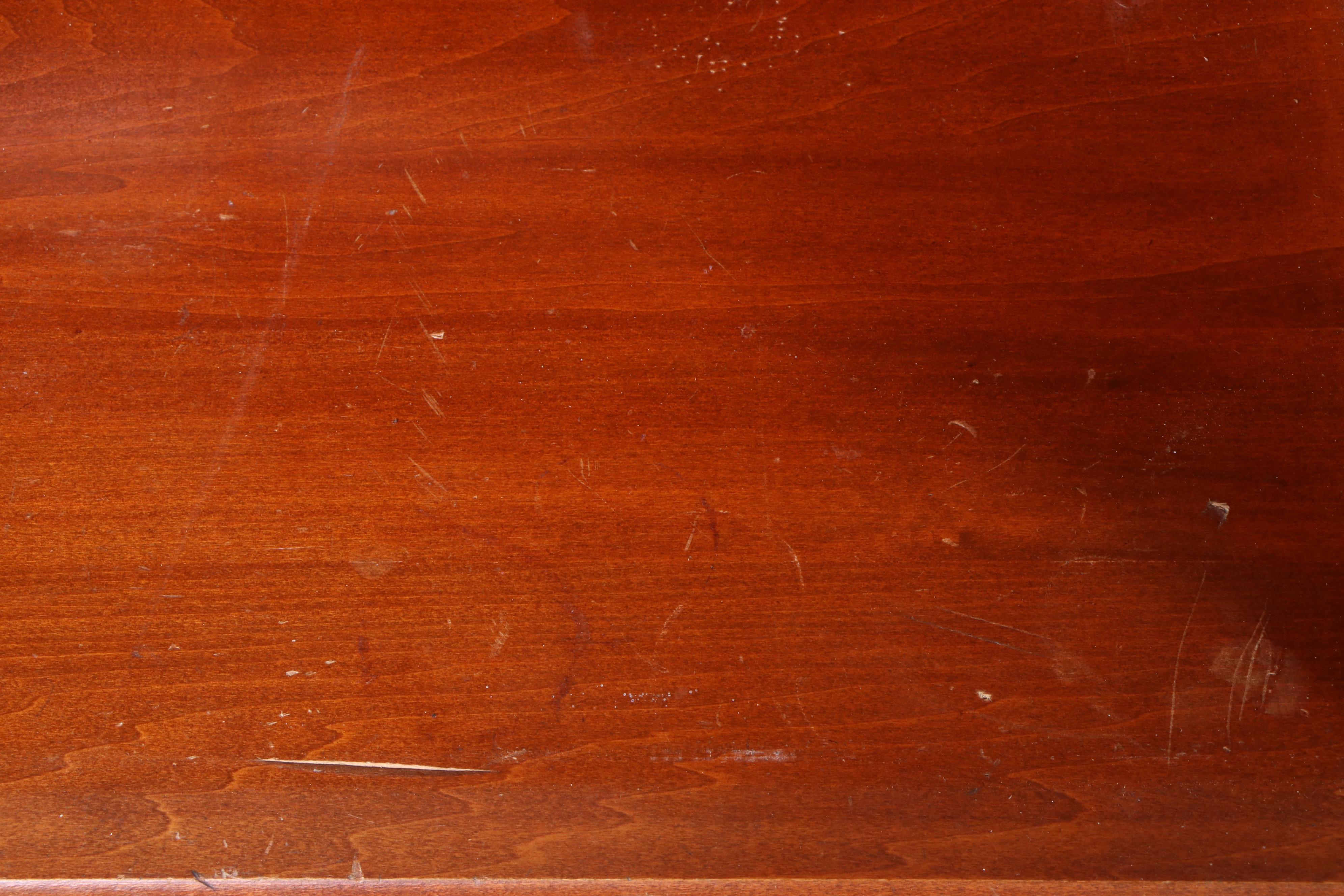 Child's Birch Tambour Roll-Top Desk with Chair