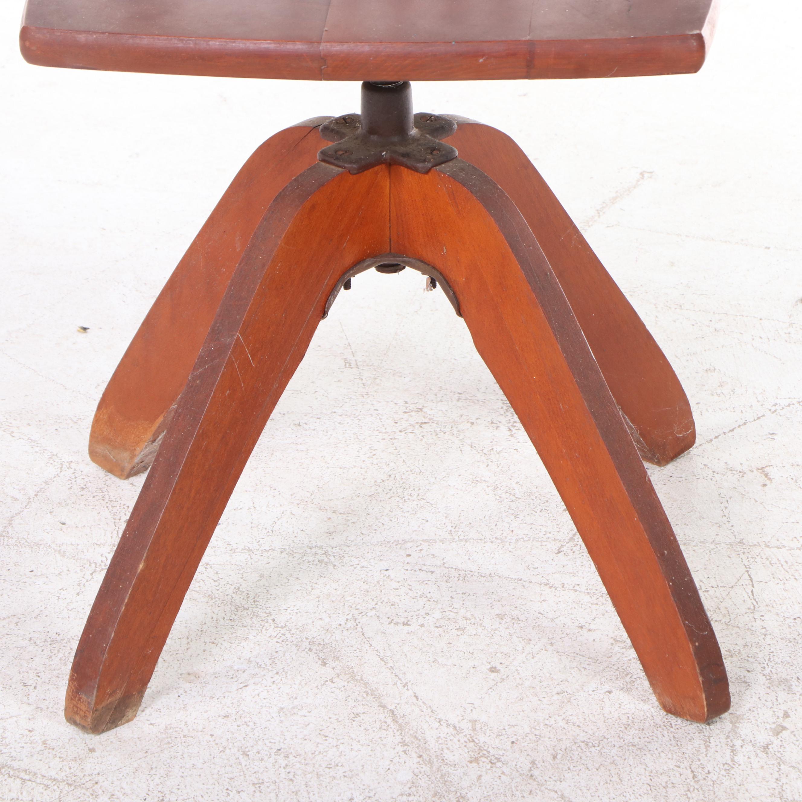 Child's Birch Tambour Roll-Top Desk with Chair