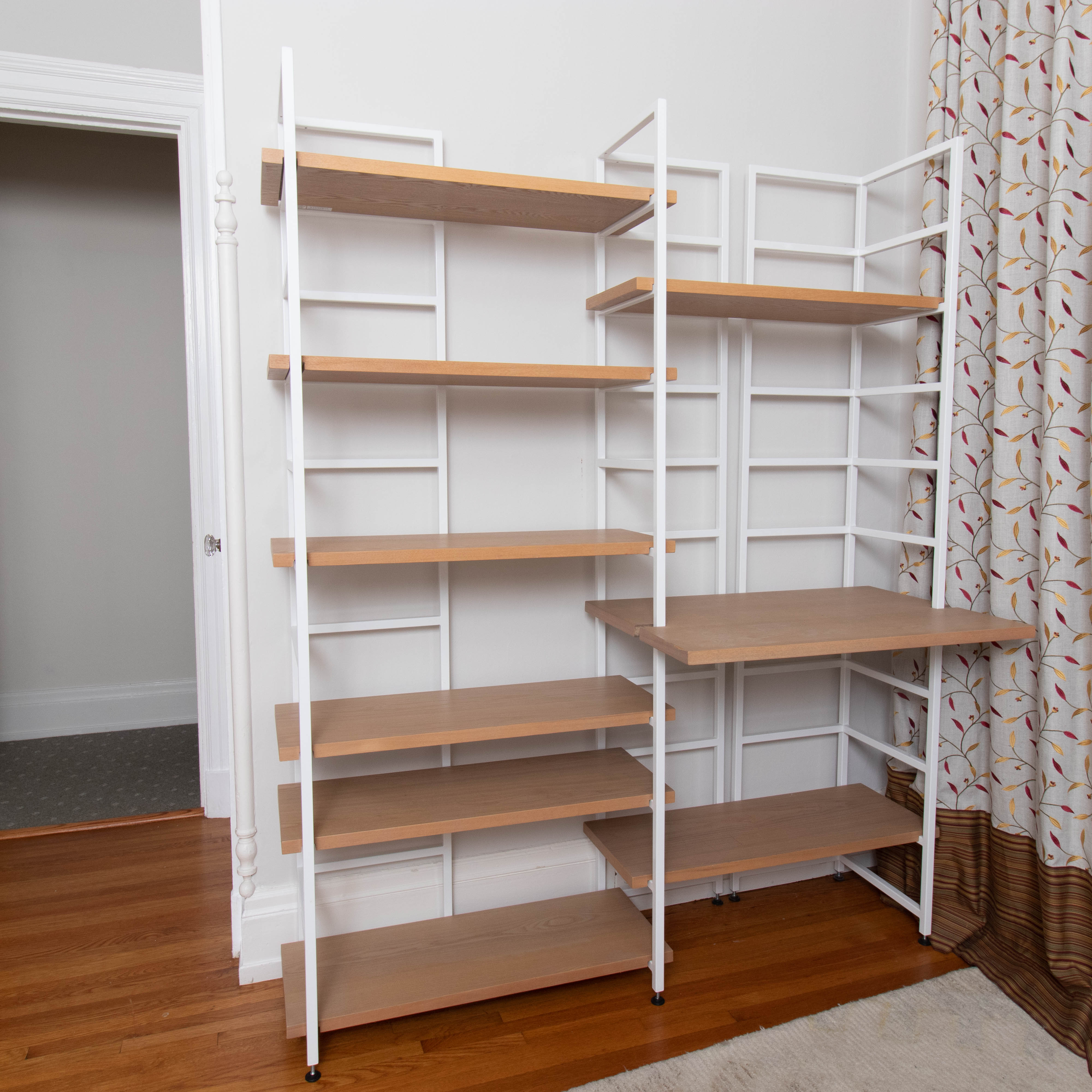 TAG Furnishings Group Metal and Beech Modular Bookcase and Desk System