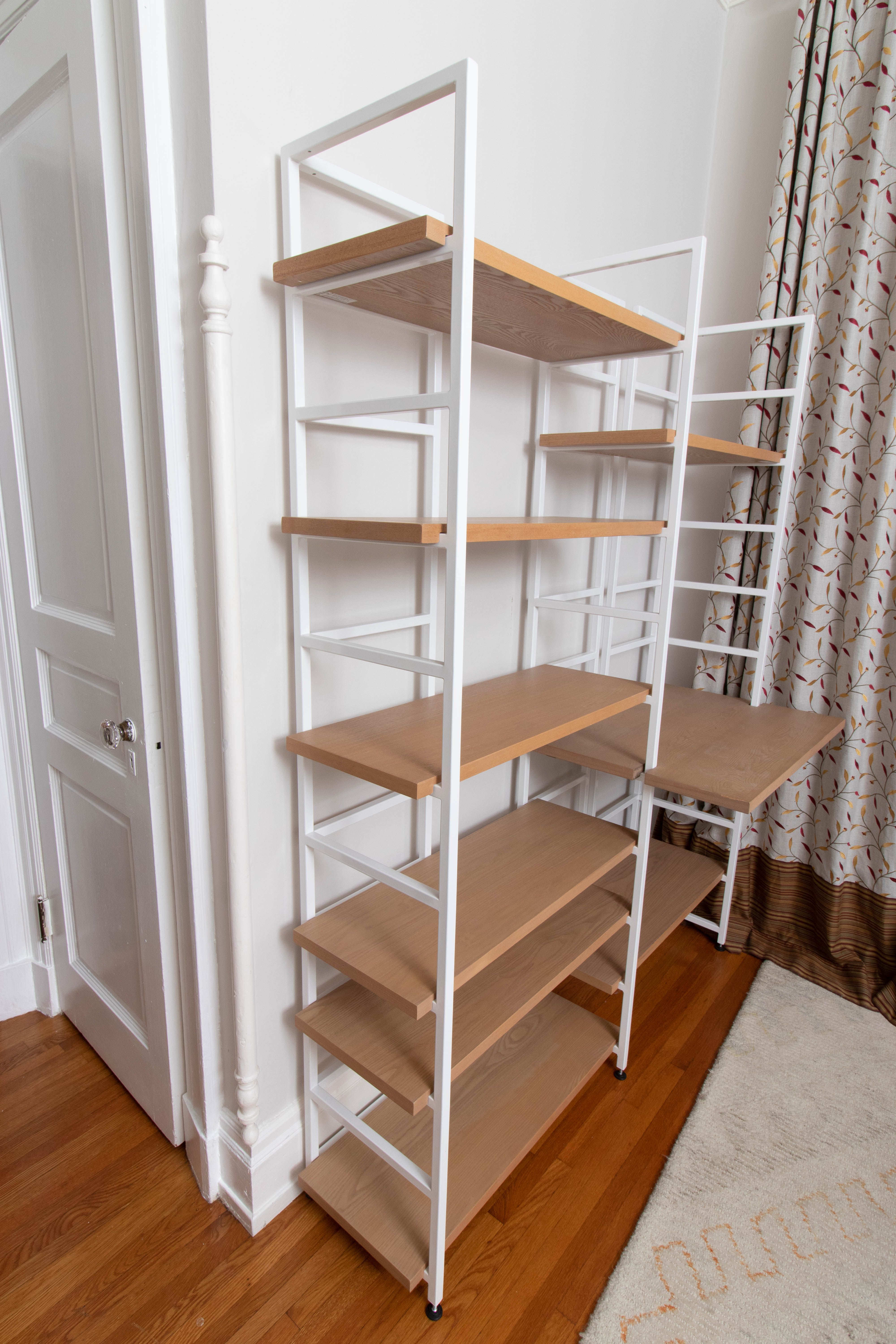 TAG Furnishings Group Metal and Beech Modular Bookcase and Desk System