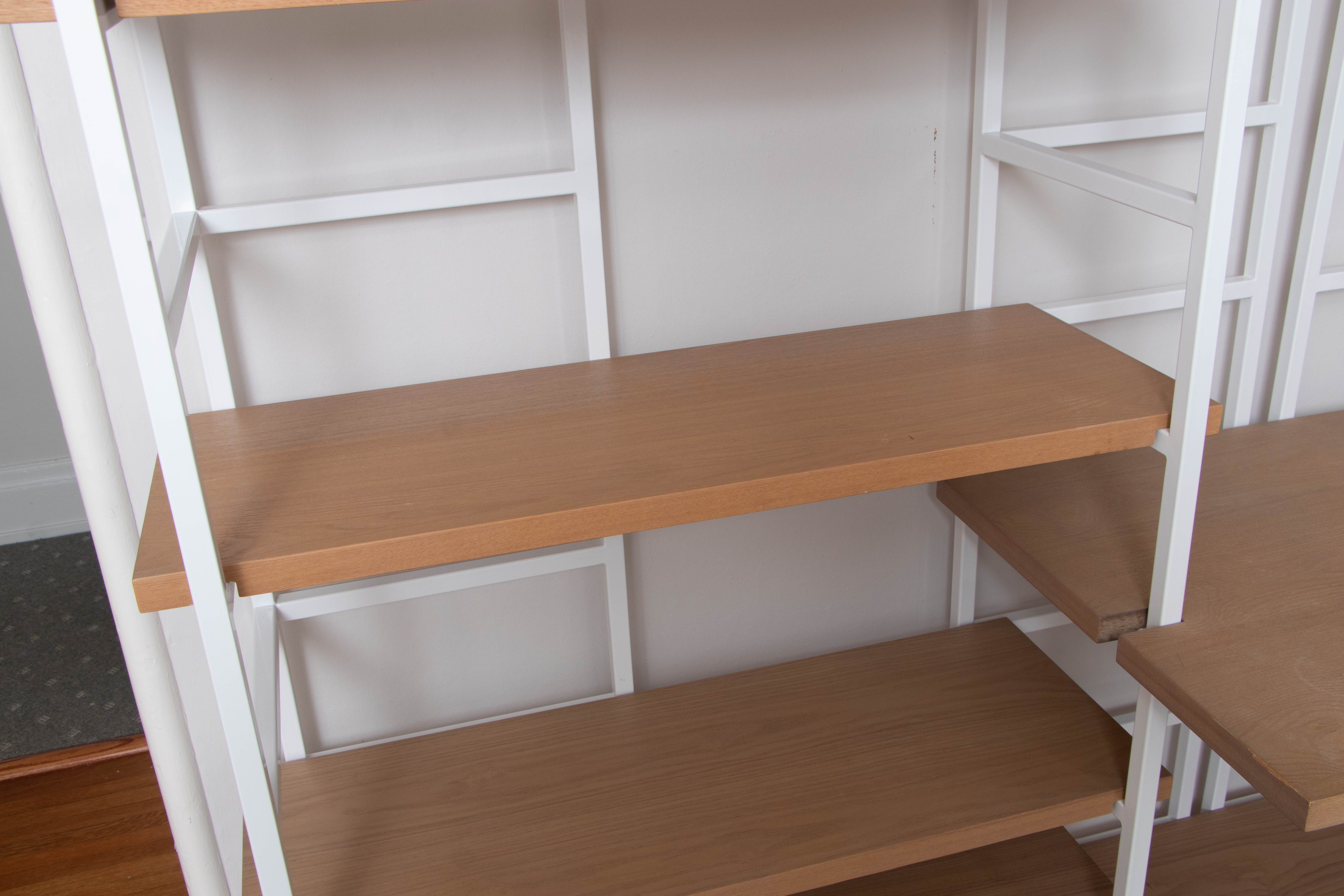 TAG Furnishings Group Metal and Beech Modular Bookcase and Desk System