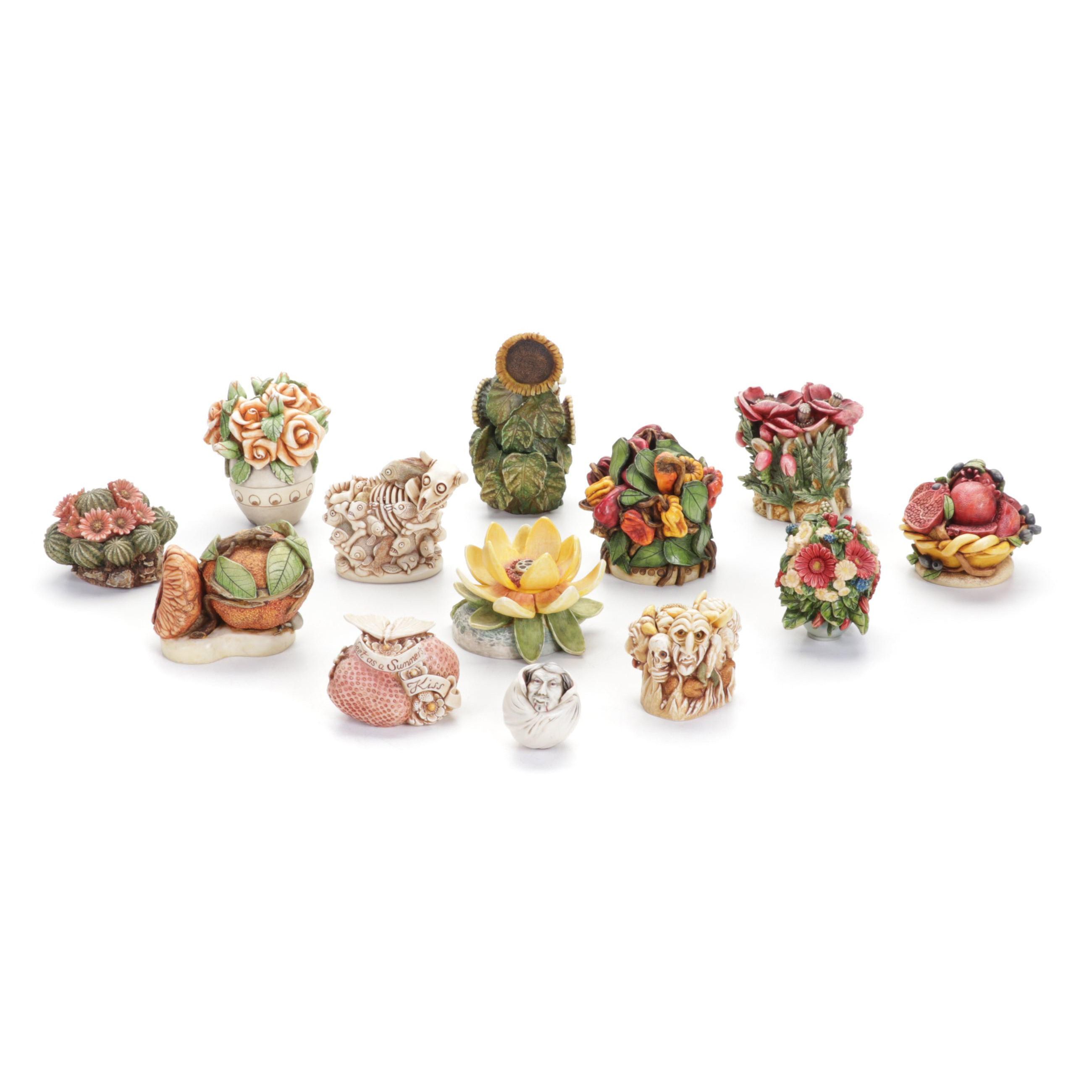 Harmony Kingdom Roly Poly "Dracula" with Harmony Garden & Byron's Bouquets