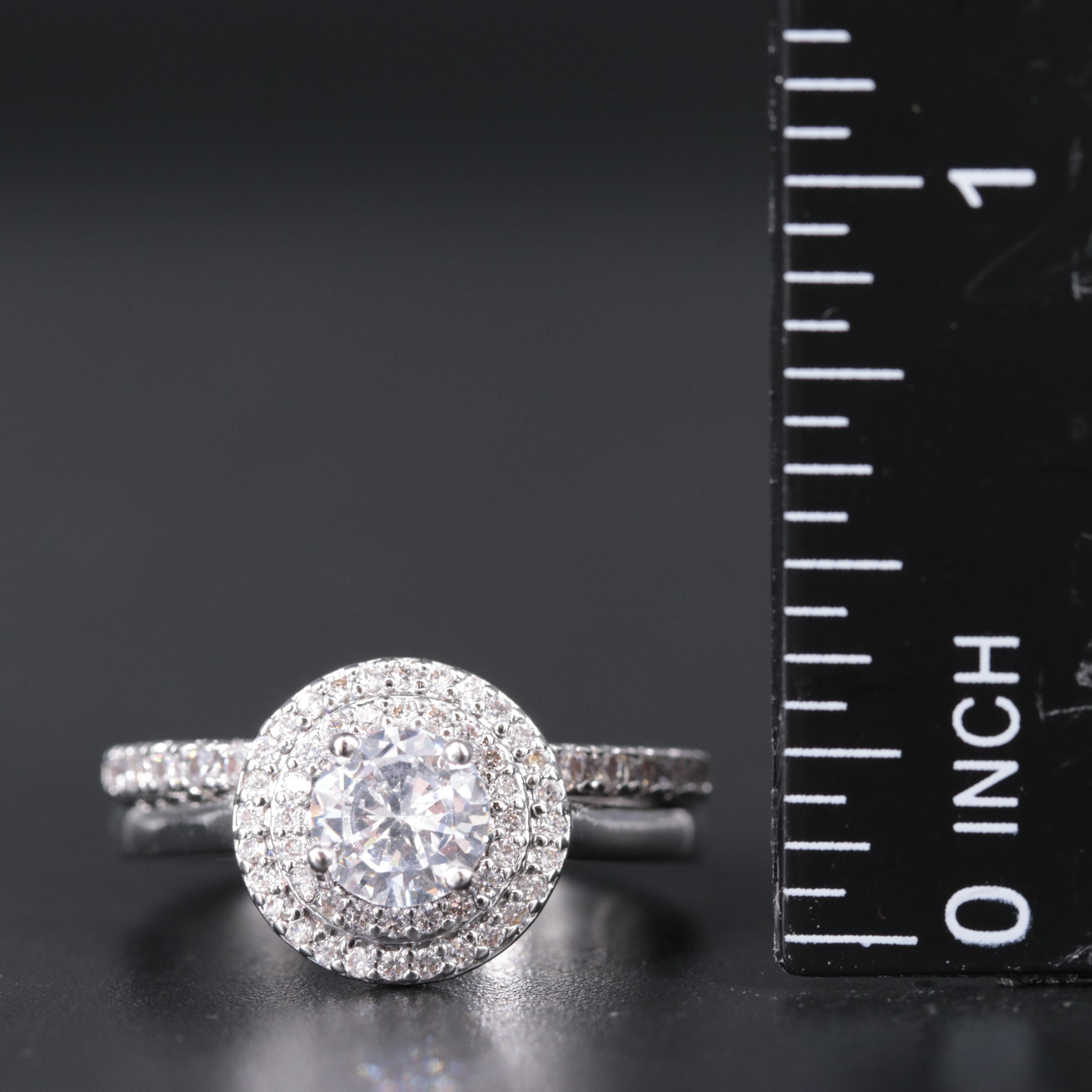 Cubic Zirconia Ring Set