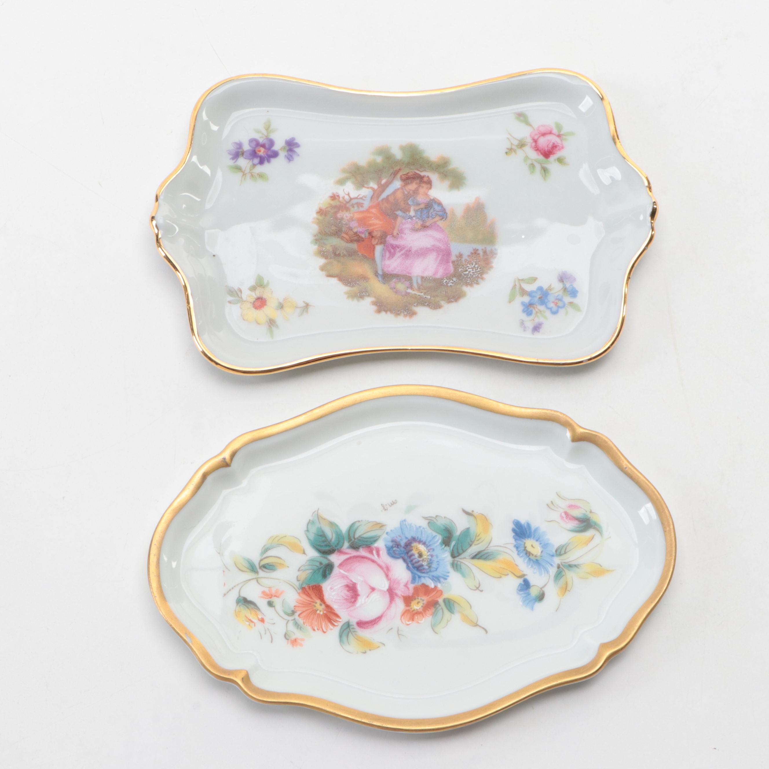 Hand-Painted Limoges Porcelain Miniature Tea Sets