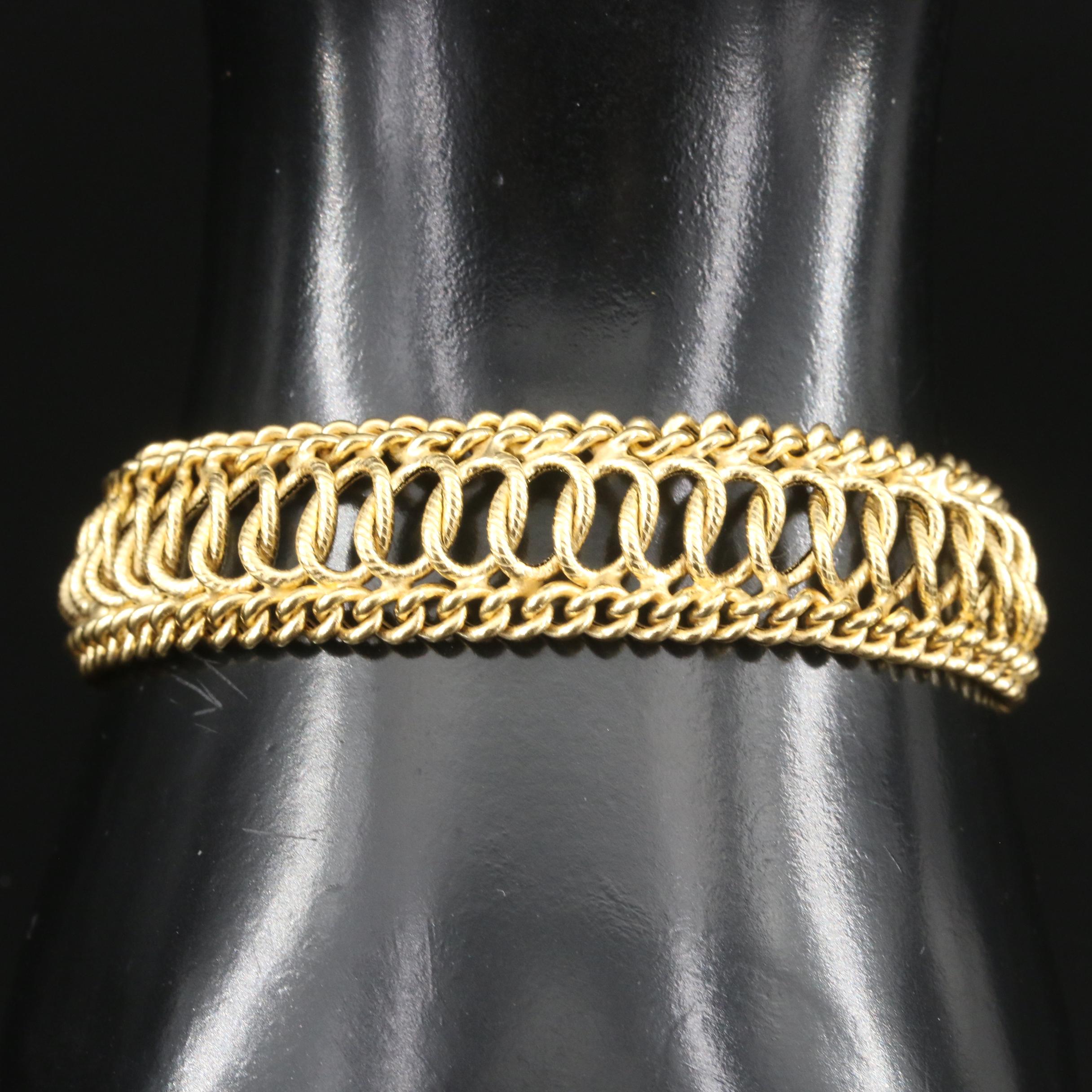 Italian 14K Fancy Link Bracelet