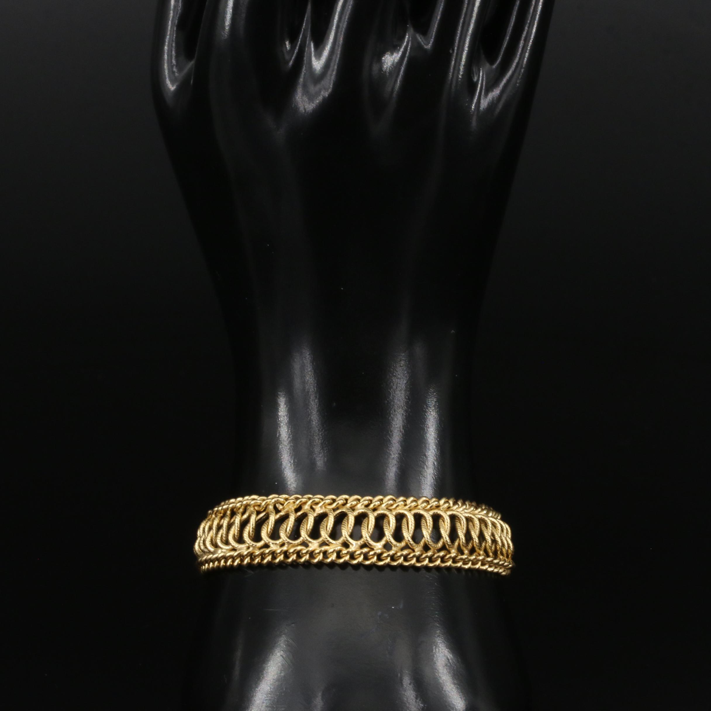 Italian 14K Fancy Link Bracelet