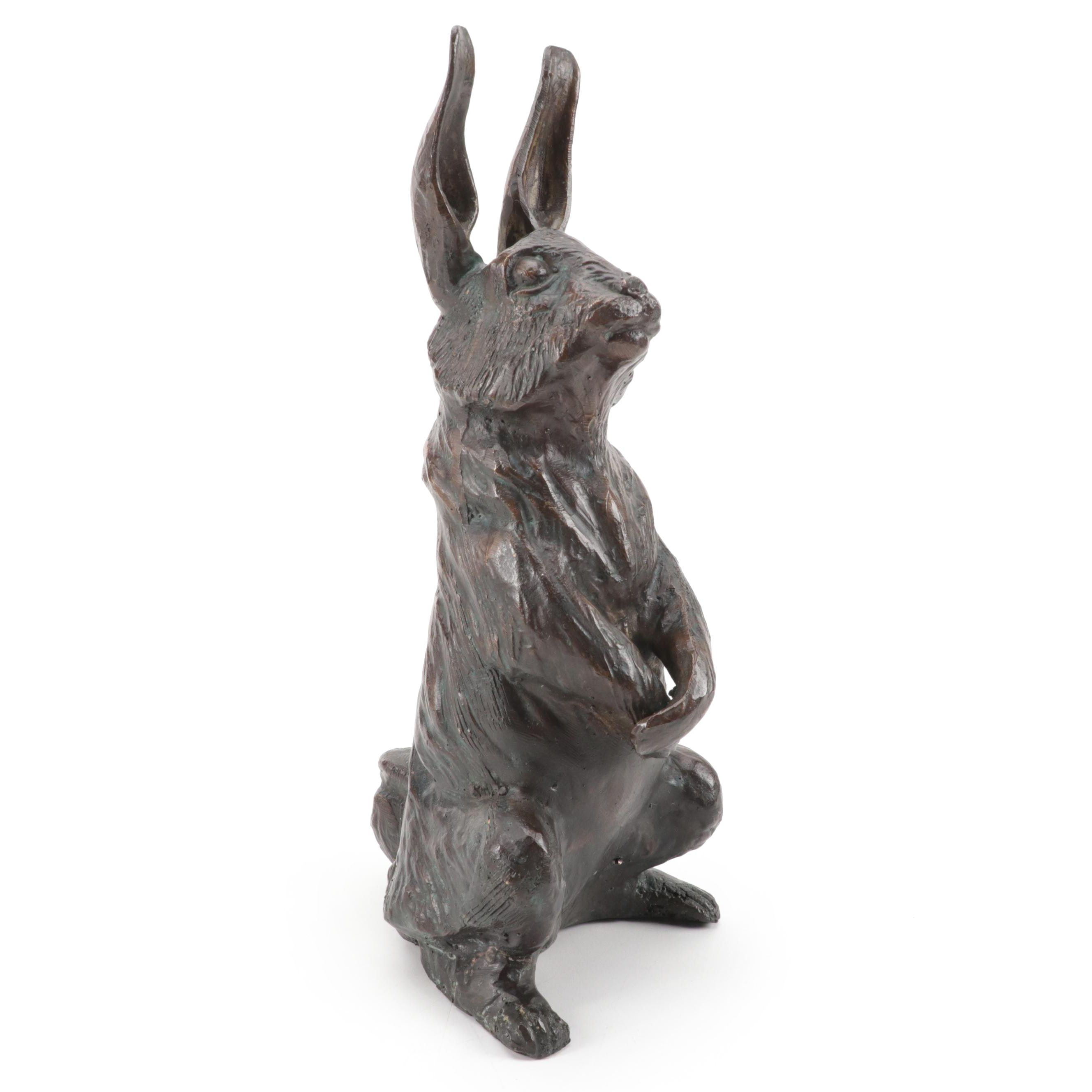 Maitland-Smith Cast Bronze Rabbit Figure, Late 20th Century | EBTH