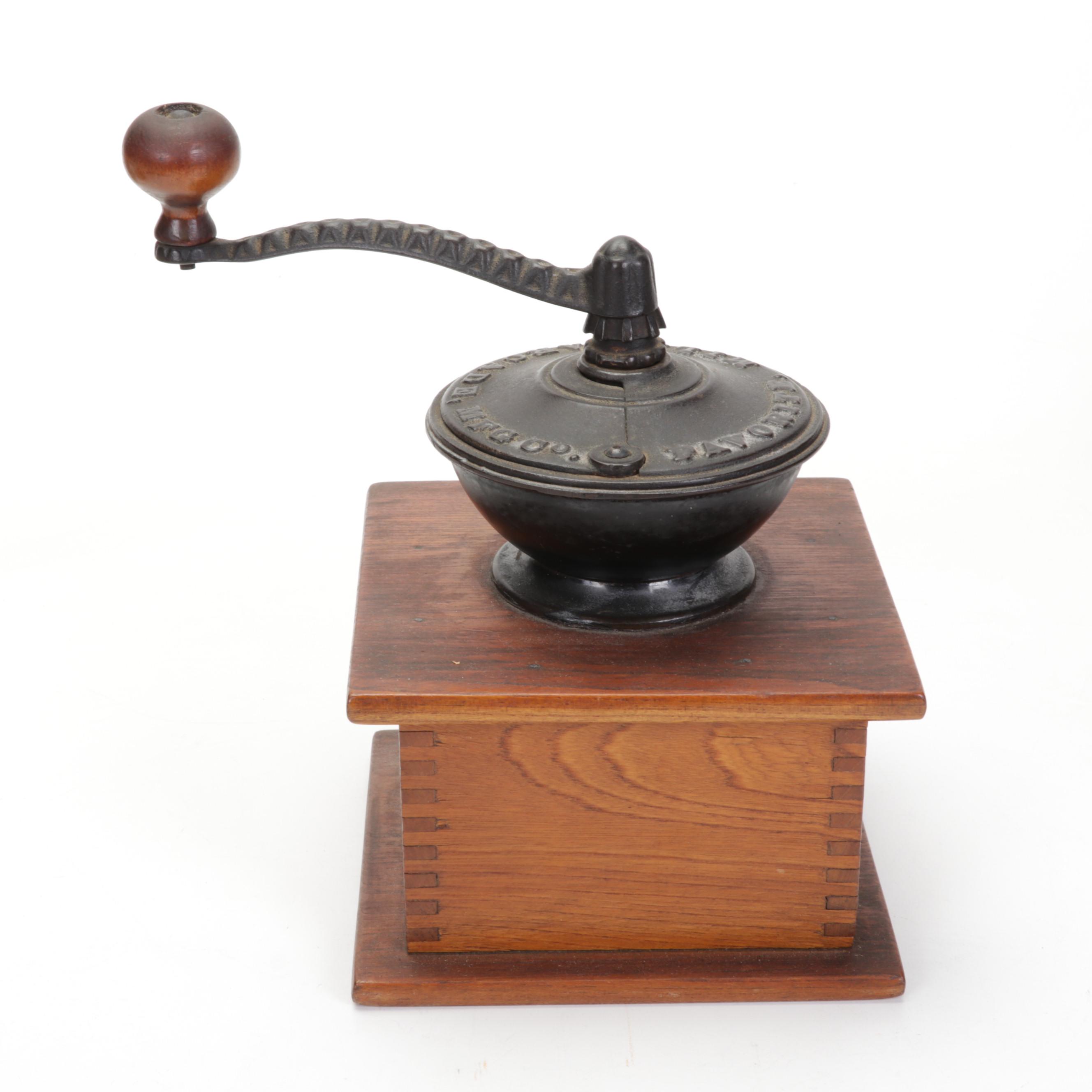 Arcade Mfg. Co. Hand Cranked Coffee Grinder, Wooden Spice Jars, and More