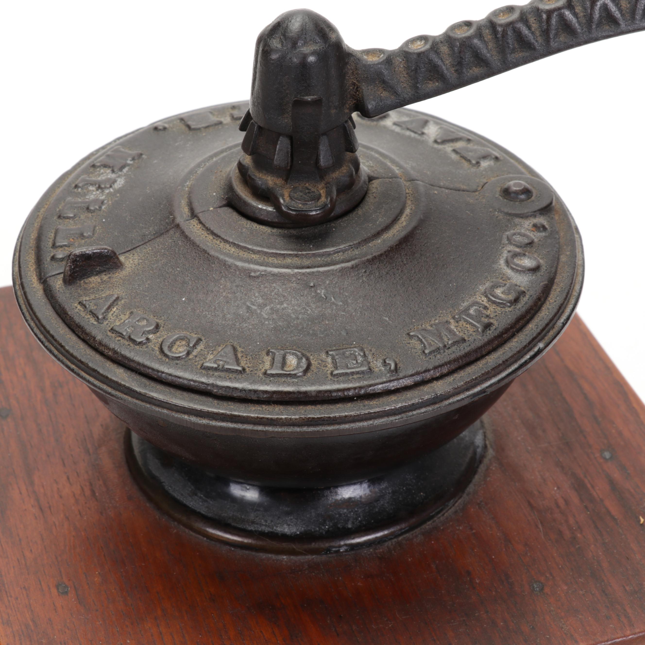 Arcade Mfg. Co. Hand Cranked Coffee Grinder, Wooden Spice Jars, and More