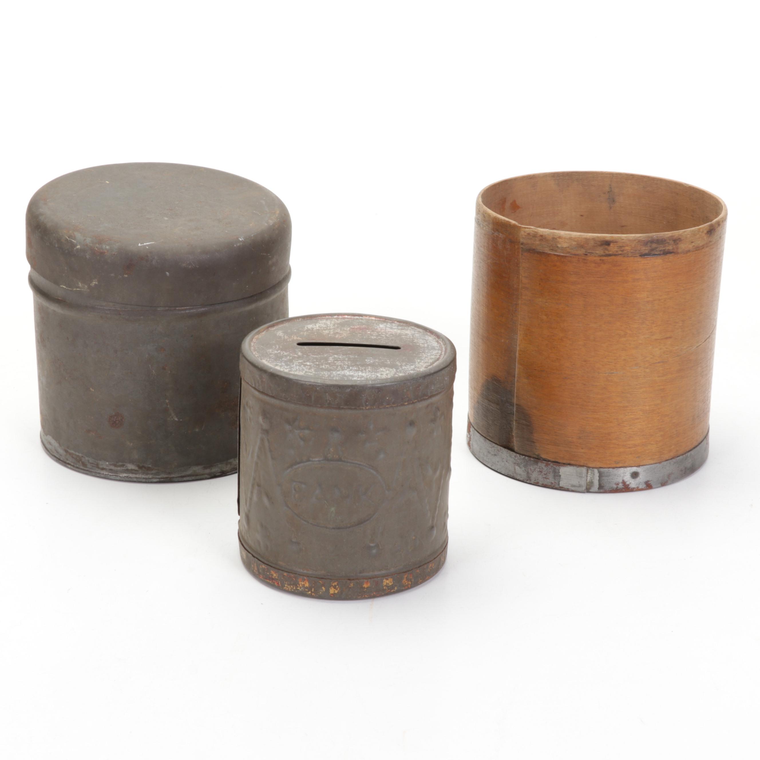 Arcade Mfg. Co. Hand Cranked Coffee Grinder, Wooden Spice Jars, and More