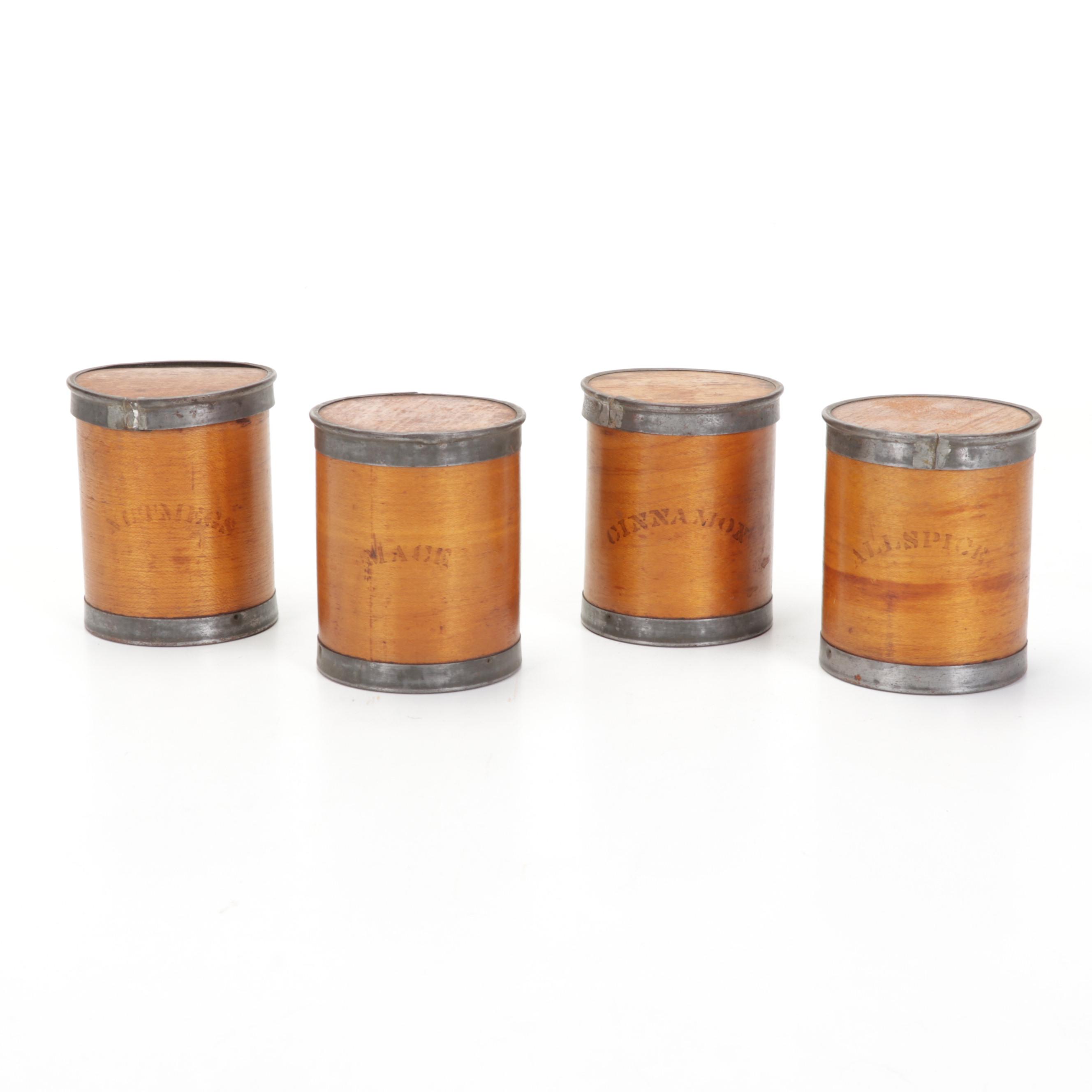 Arcade Mfg. Co. Hand Cranked Coffee Grinder, Wooden Spice Jars, and More