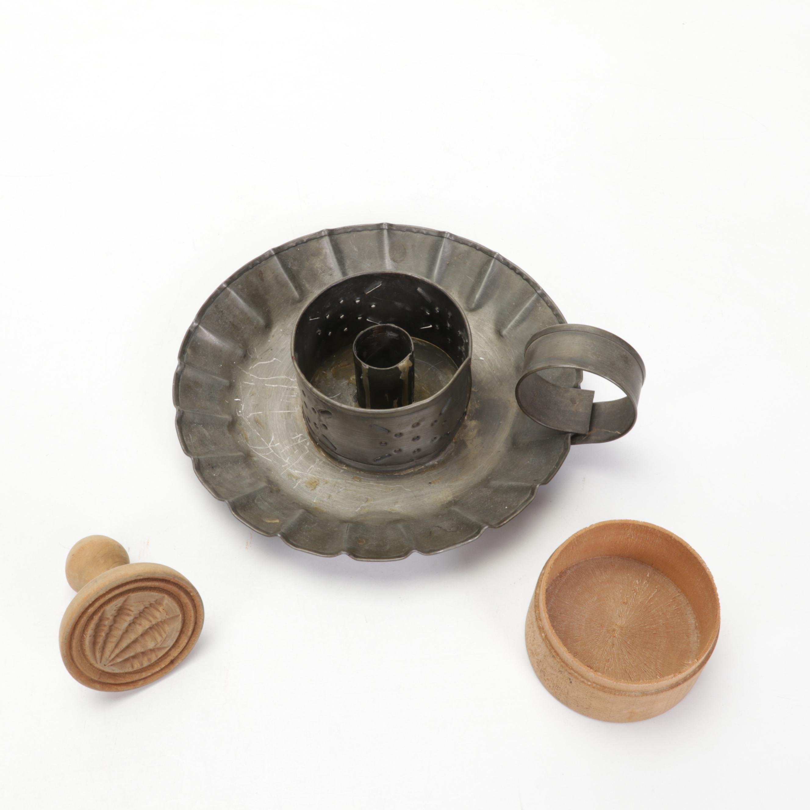 Arcade Mfg. Co. Hand Cranked Coffee Grinder, Wooden Spice Jars, and More