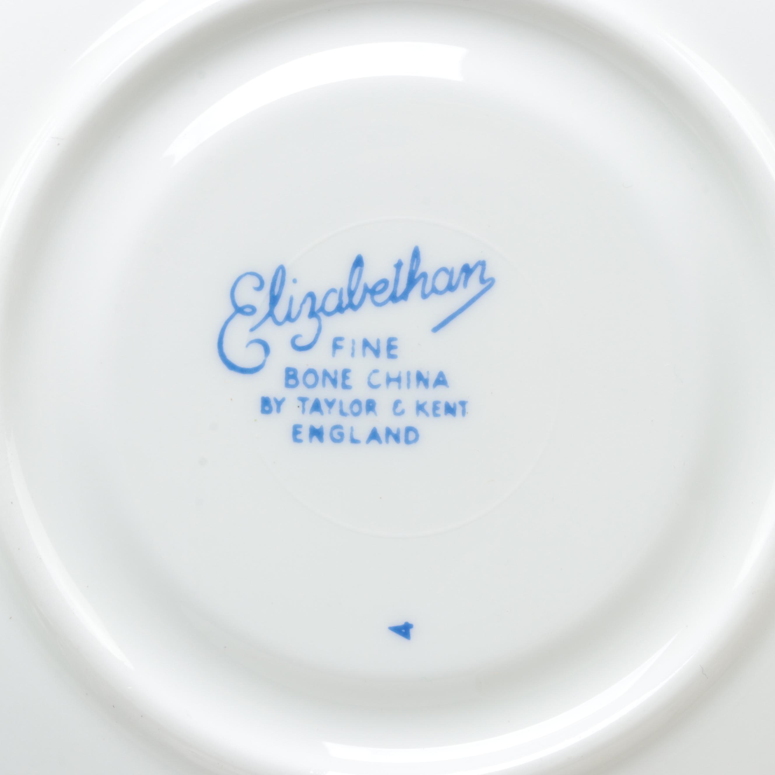 English Bone China Tea Cups, Saucers, Creamers and Sugar Bowls