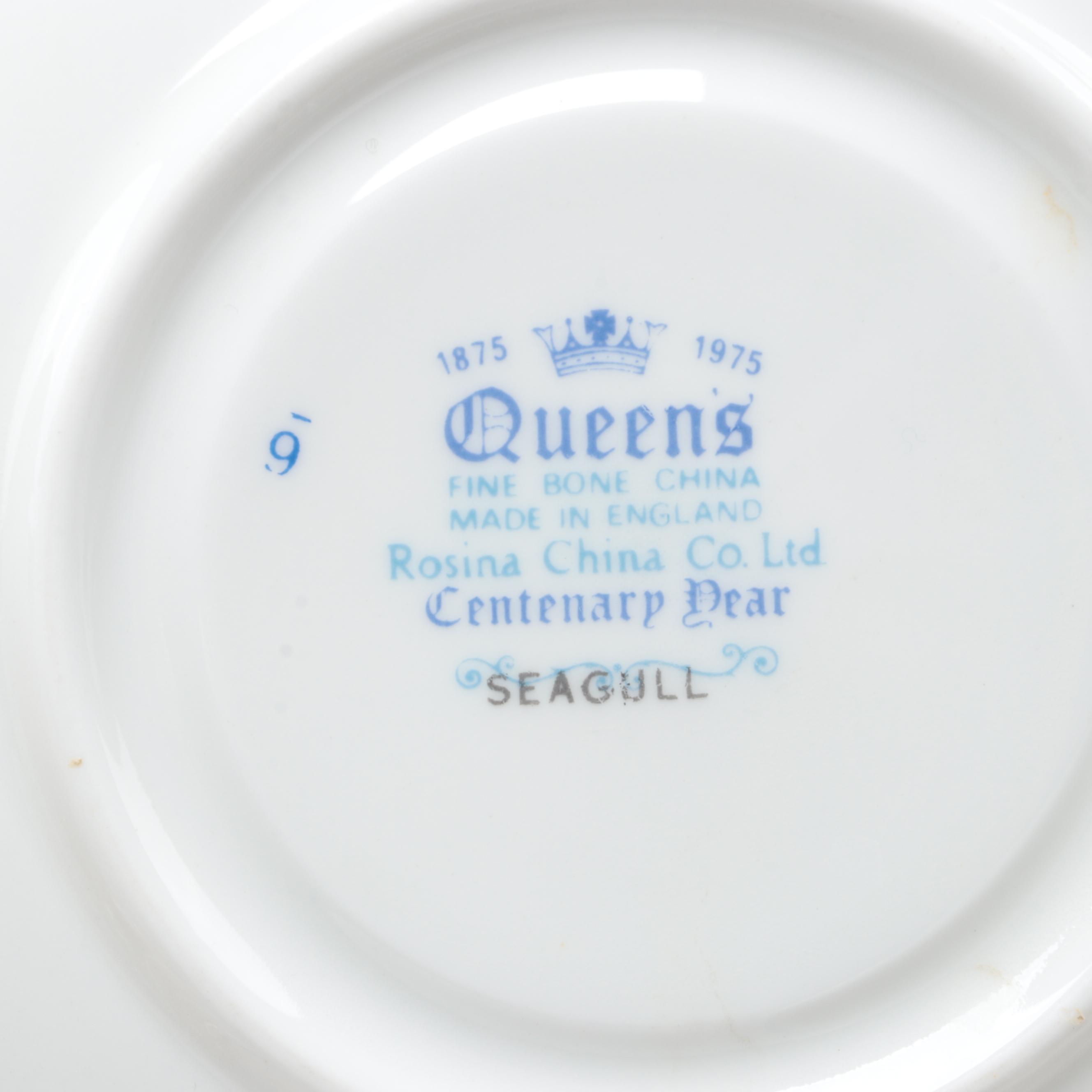 English Bone China Tea Cups, Saucers, Creamers and Sugar Bowls