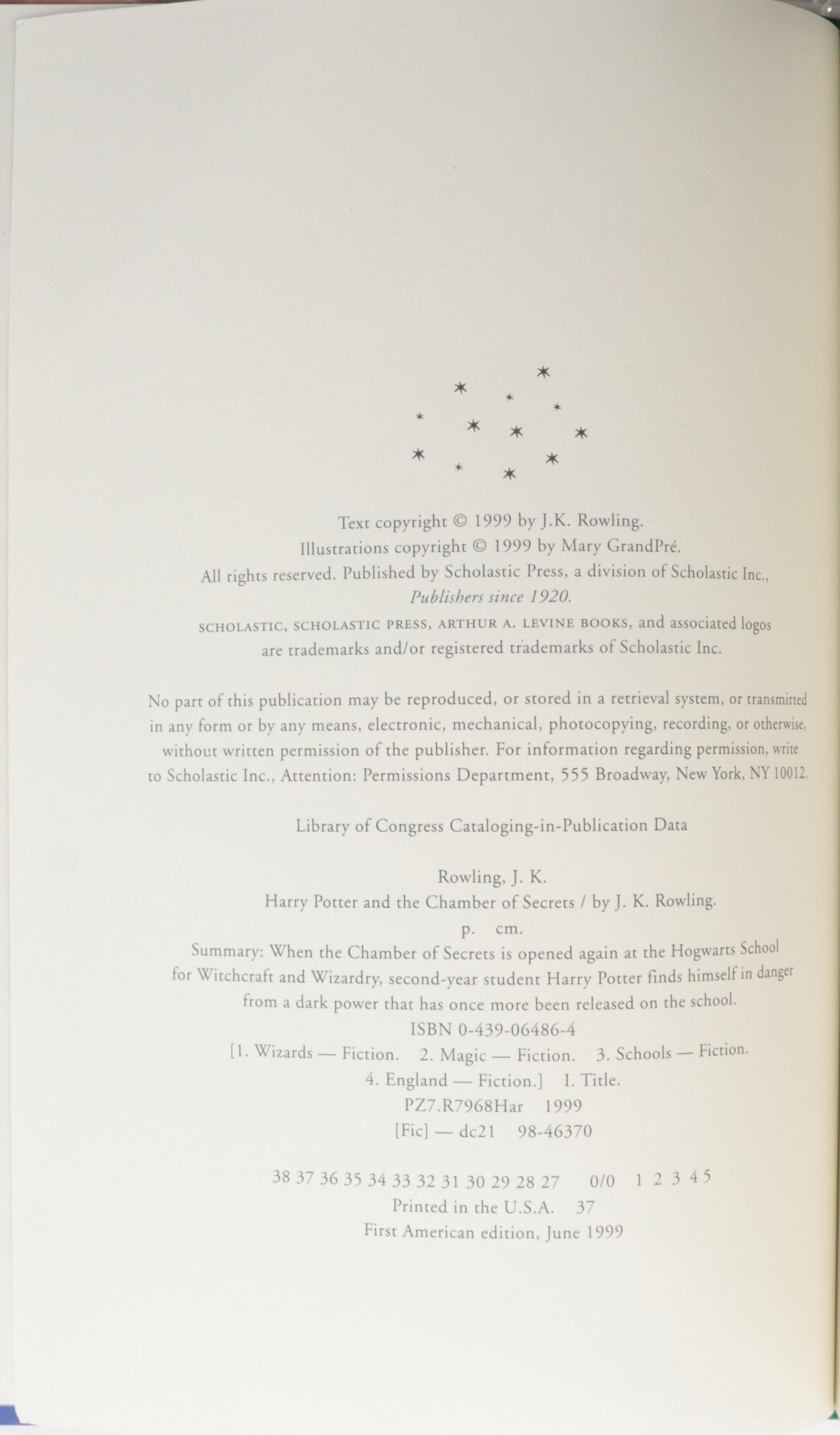 First American Edition "Harry Potter" Complete Series by J. K. Rowling