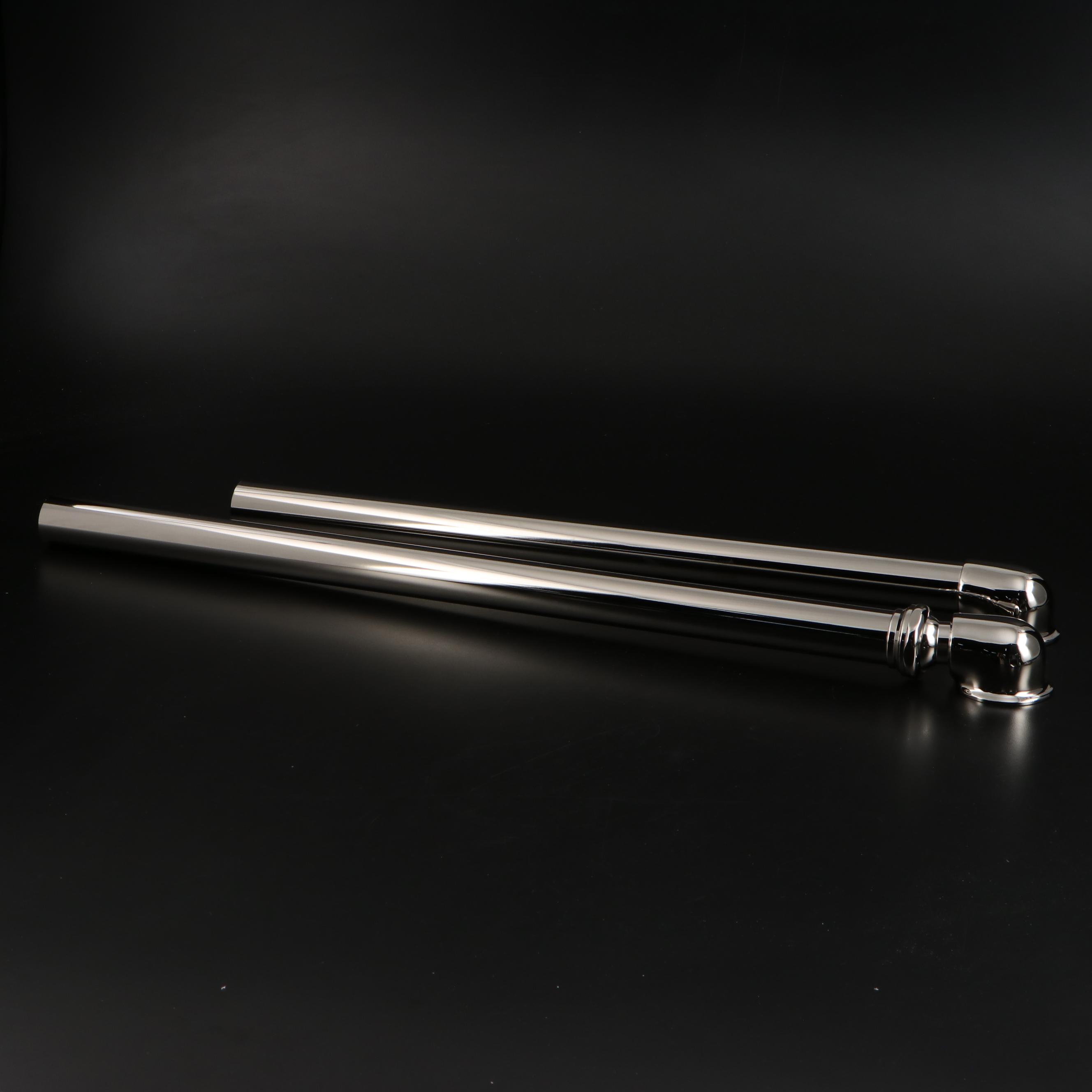 Polished Nickel Finish Tub Drain and Drop-In Kit with Chrome Towel Ring