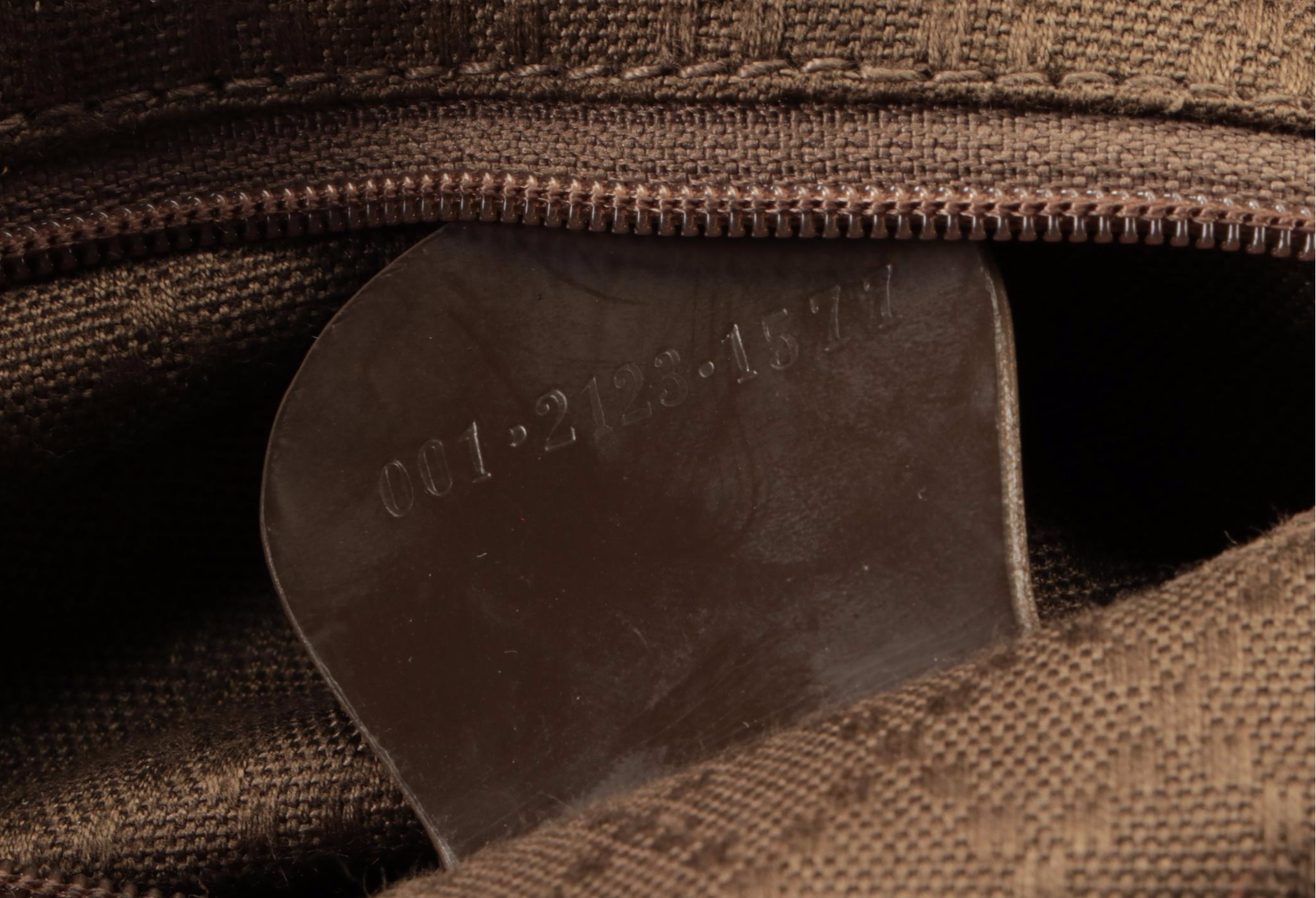 Gucci Bamboo Two-Way Shoulder Bag in Olive Nylon and Leather