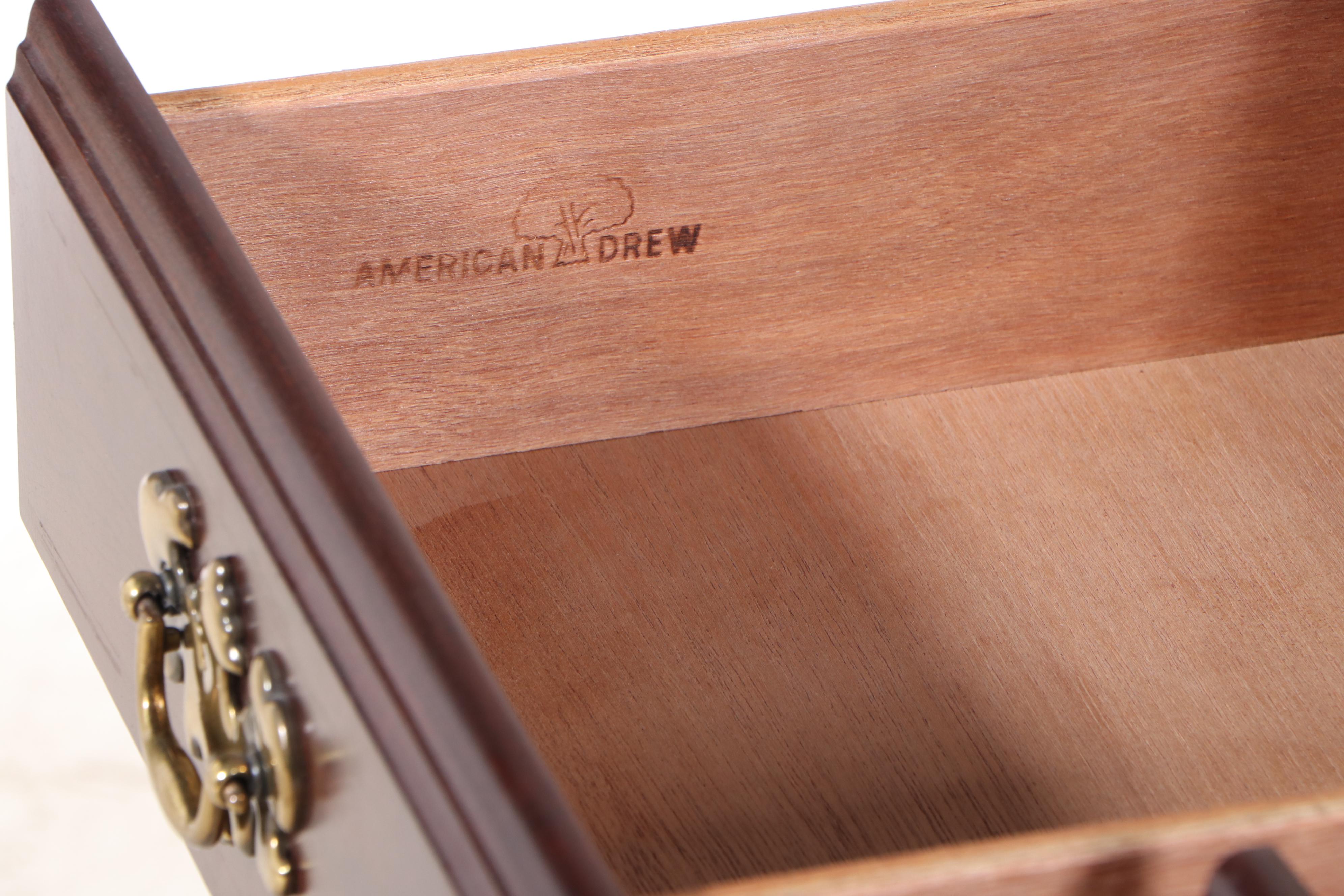 American Drew Colonial Style Maple China Cabinet