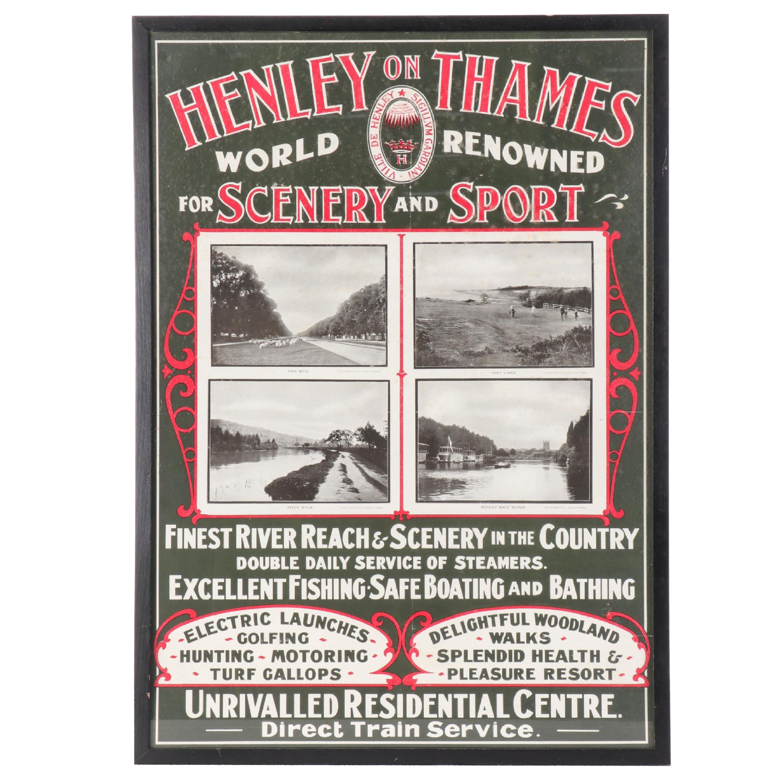 Henley on Thames Tourism Poster