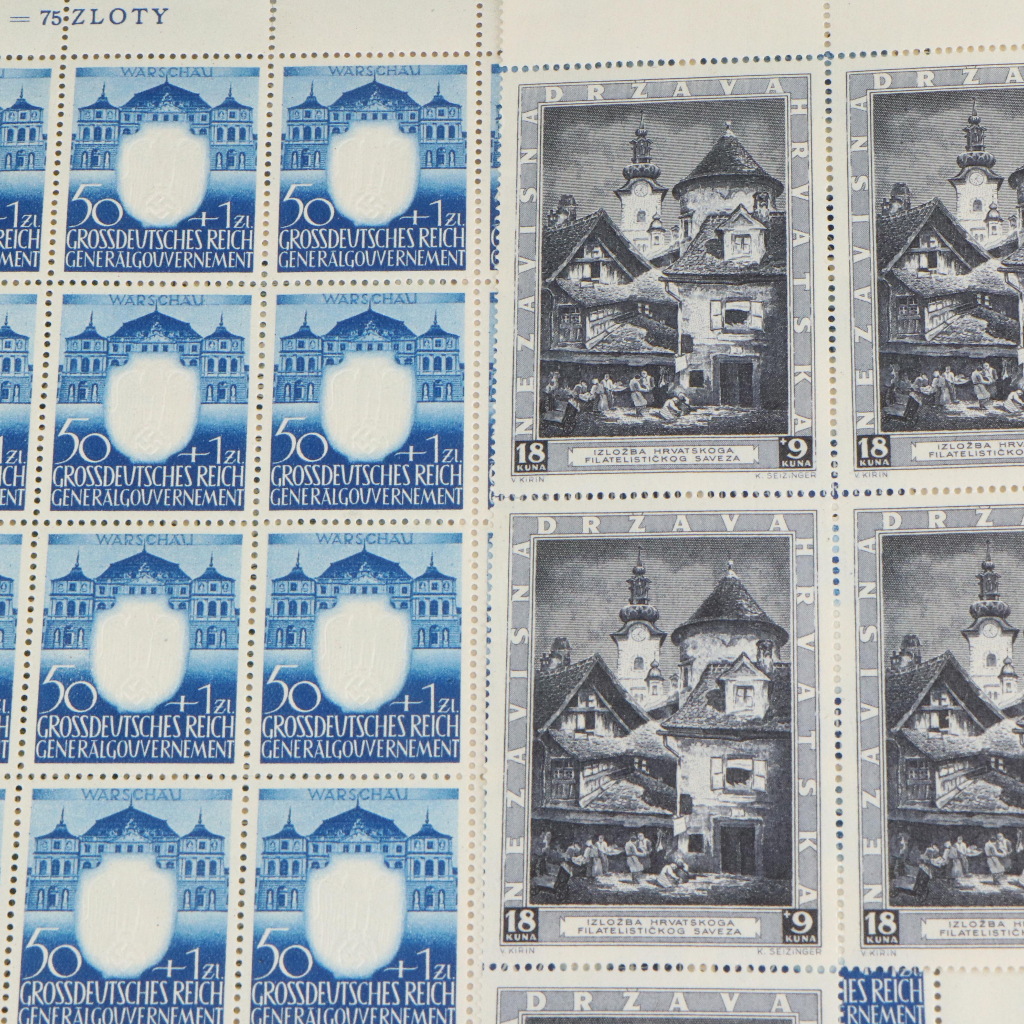Collection of International Mint Sheets and Postal Covers