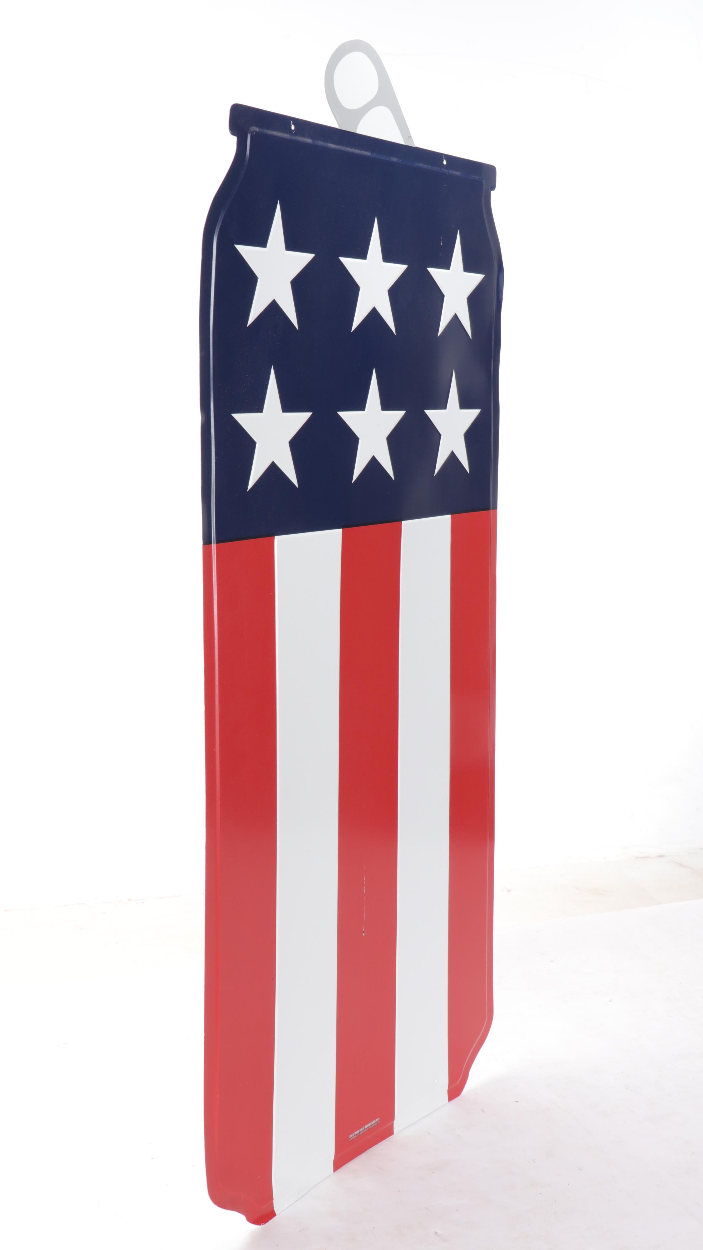 Miller Lite American Flag Beer Can Sign