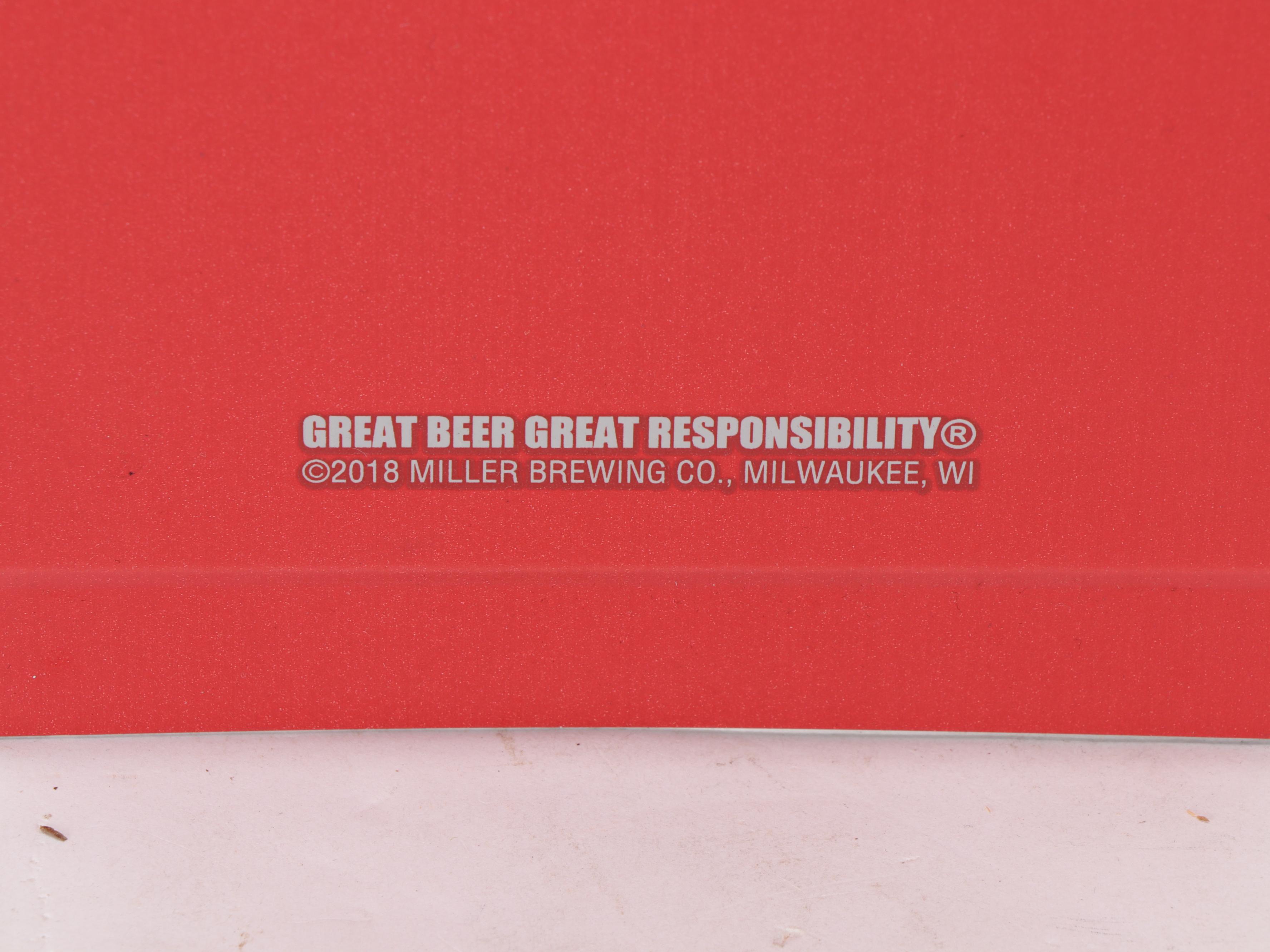 Miller Lite American Flag Beer Can Sign