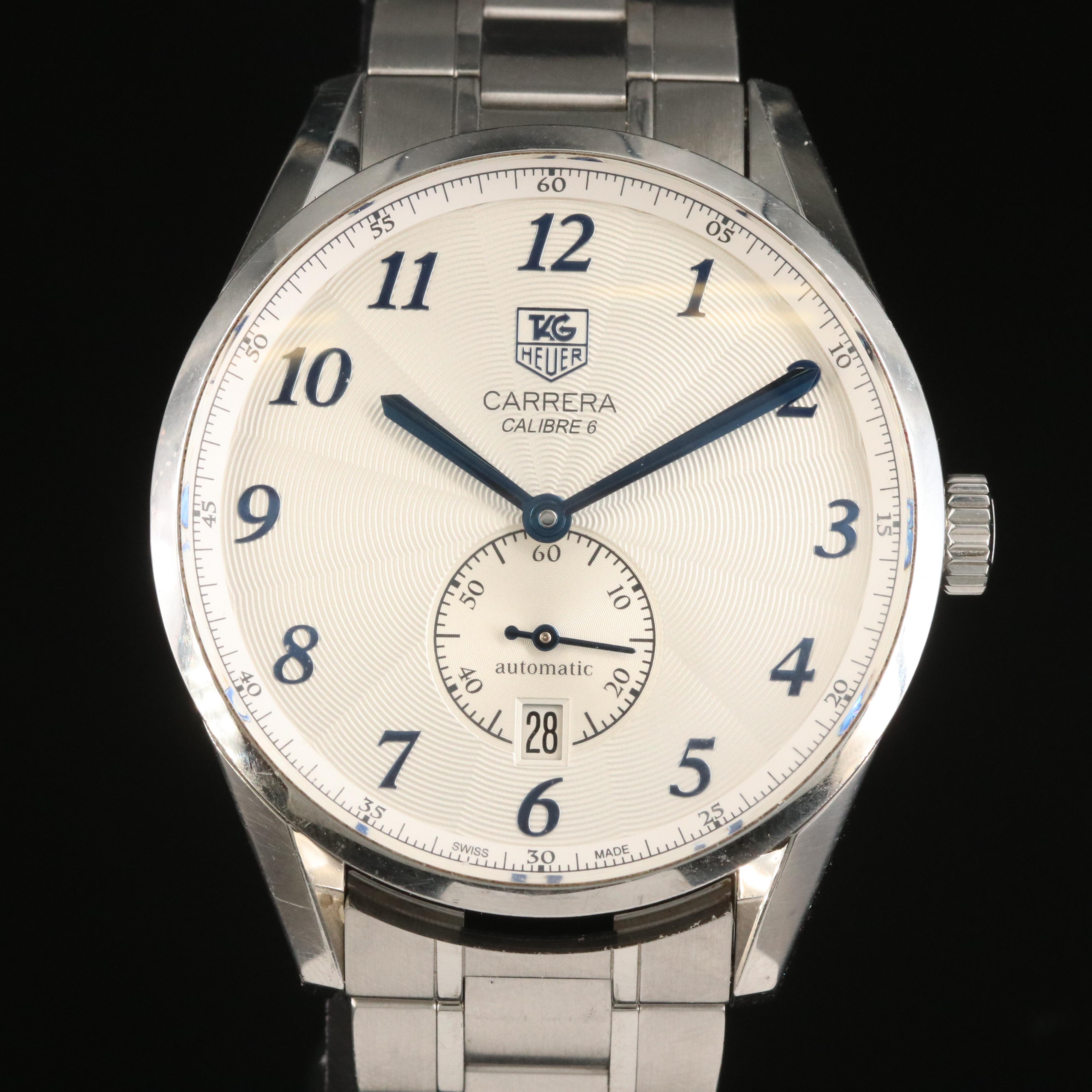 TAG Heuer Carrera Calibra 6 Automatic Stainless Steel with Date Watch