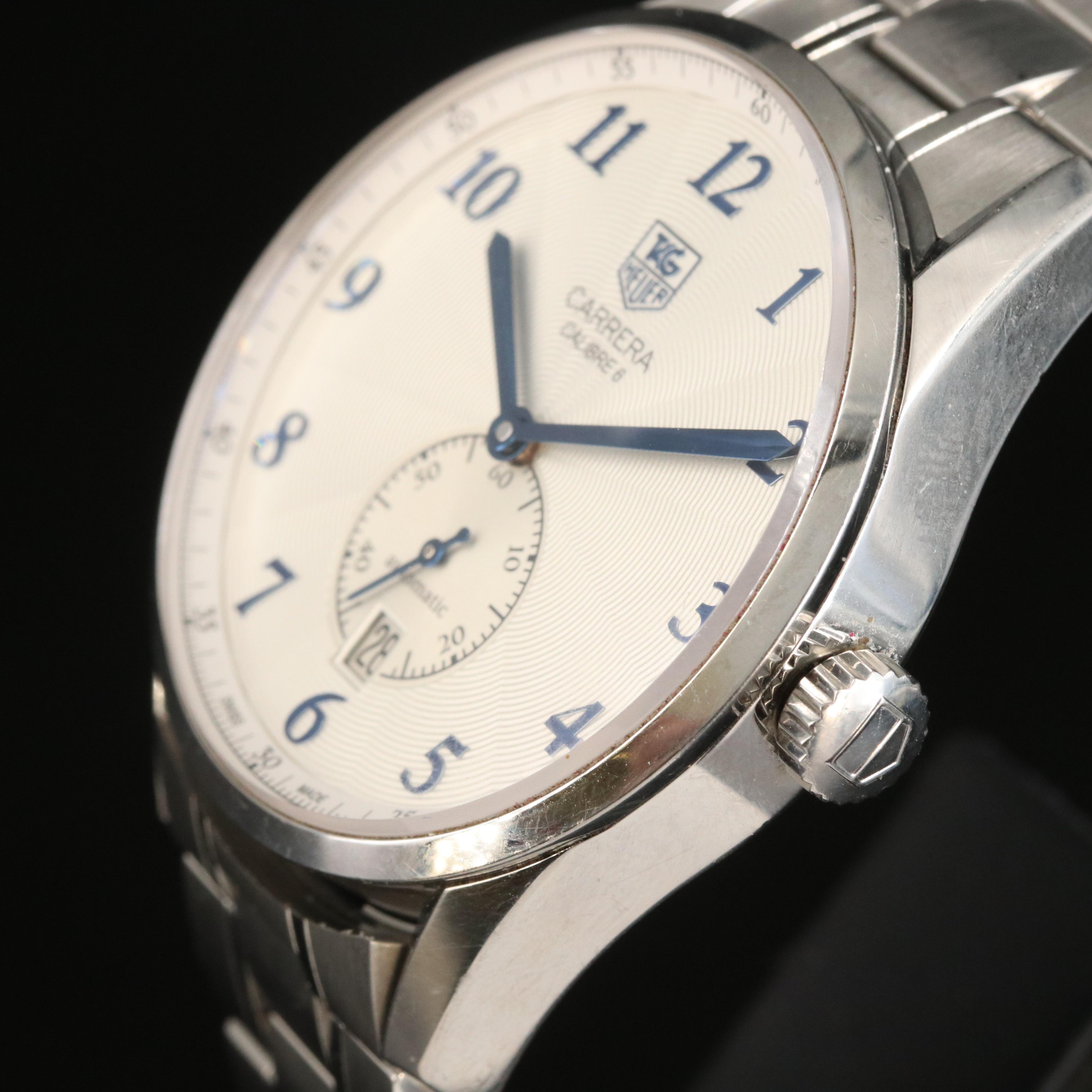 TAG Heuer Carrera Calibra 6 Automatic Stainless Steel with Date Watch