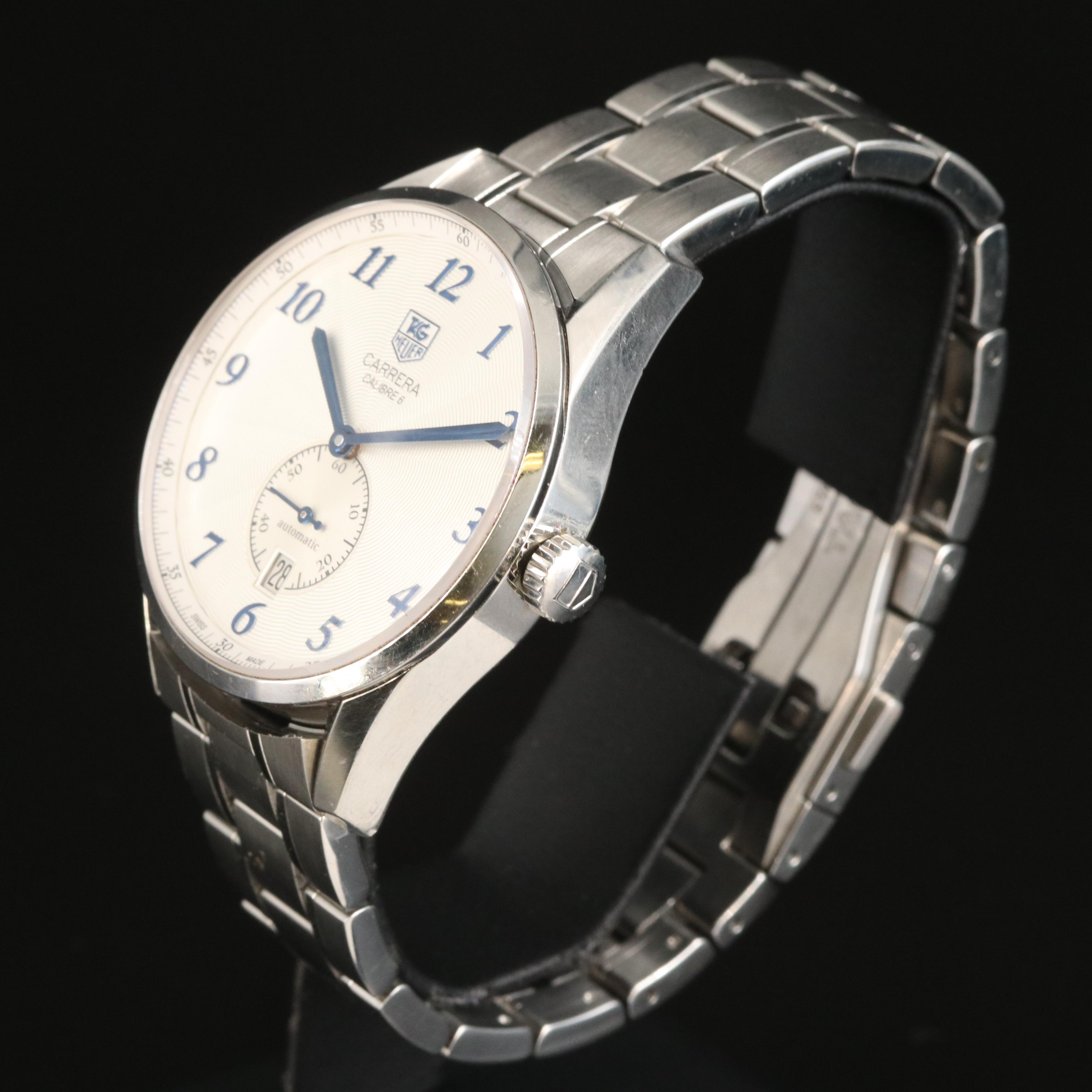 TAG Heuer Carrera Calibra 6 Automatic Stainless Steel with Date Watch