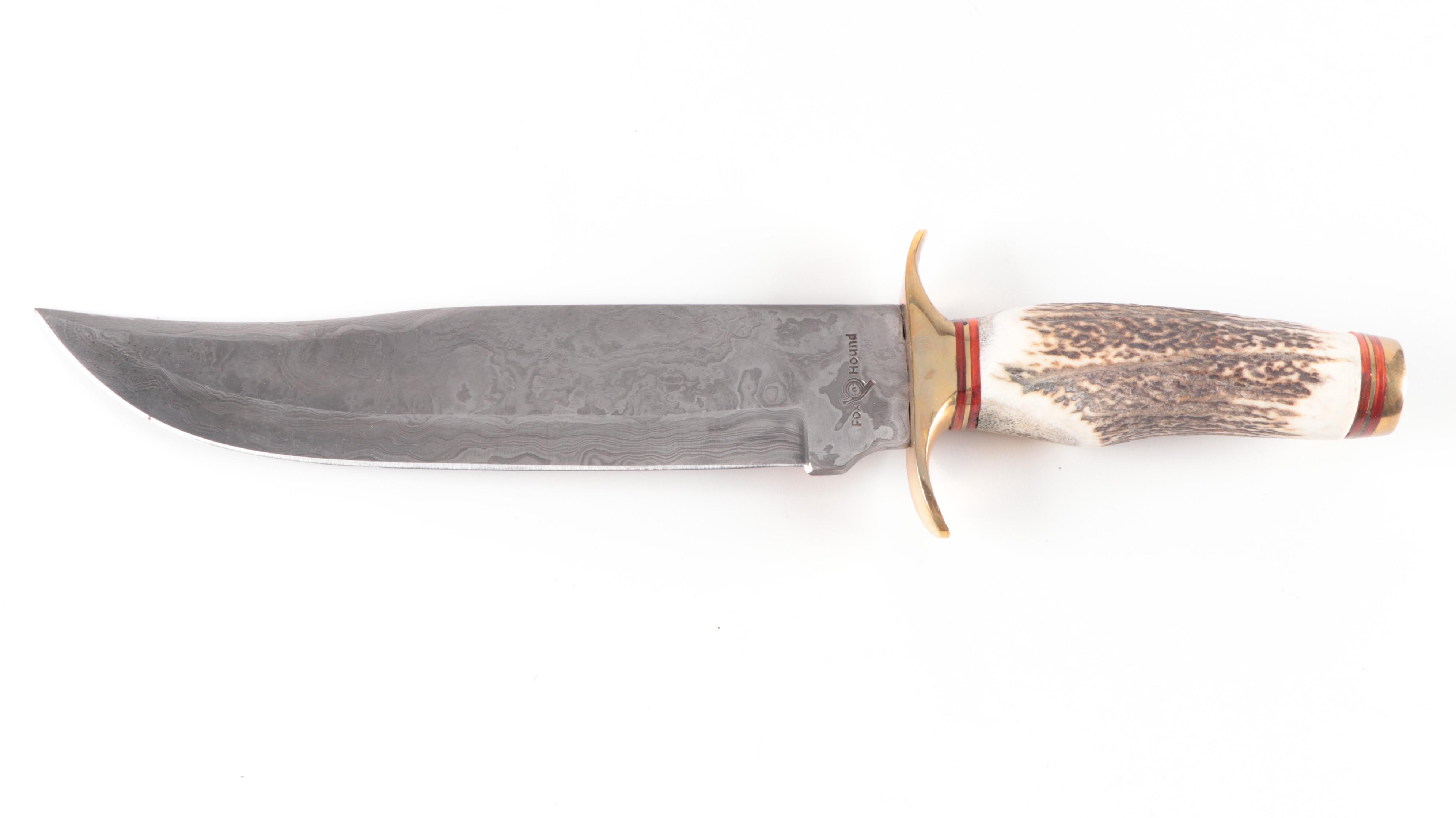 Fox n Hound Bowie Knife With Frost Cutlery and Other Fixed Blade Knives, Sheaths