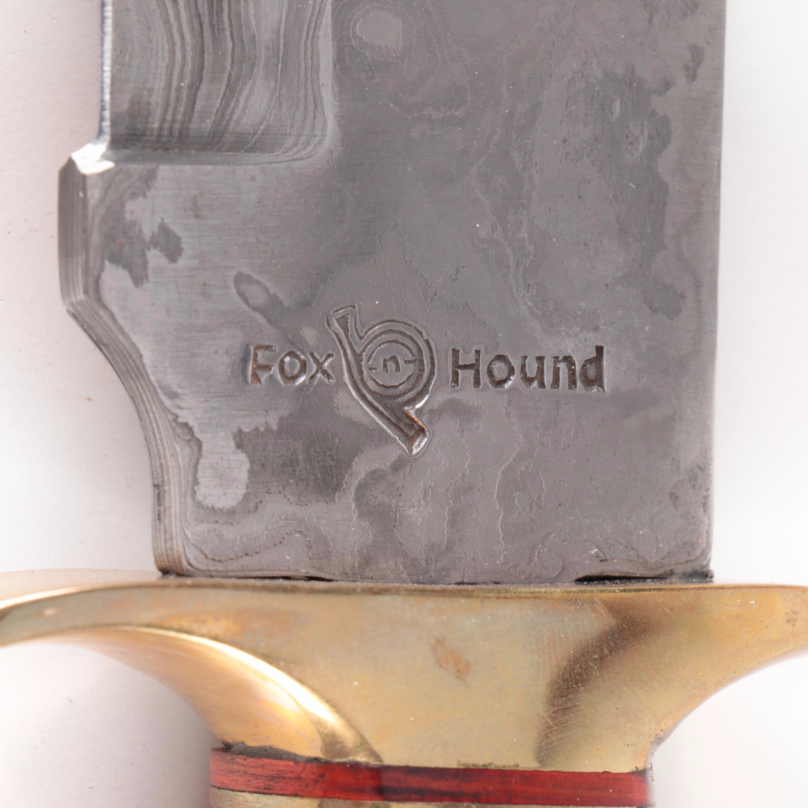 Fox n Hound Bowie Knife With Frost Cutlery and Other Fixed Blade Knives, Sheaths