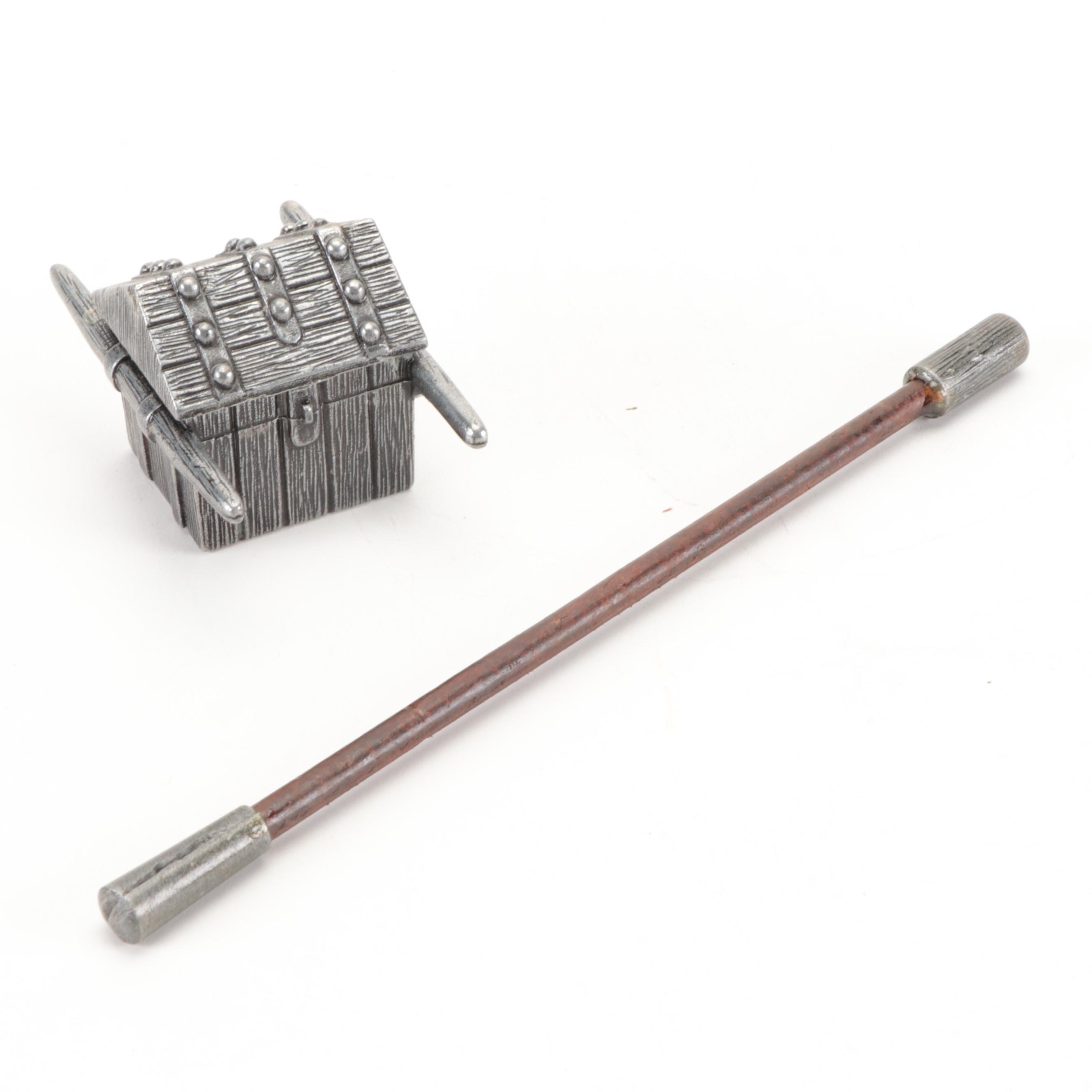 Denix Replica Napoleon Cannon With Catapult and Chest