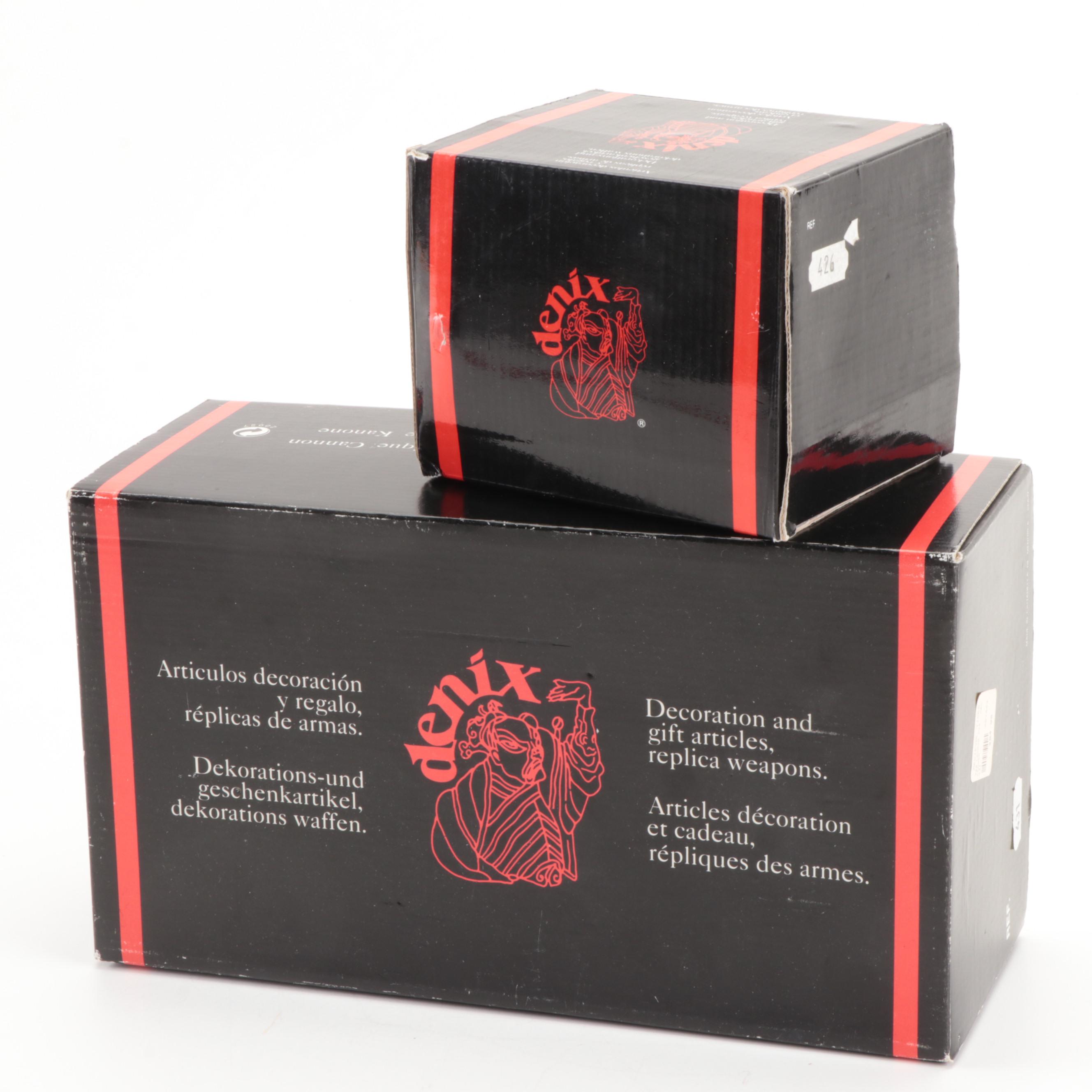 Denix Replica Napoleon Cannon With Catapult and Chest